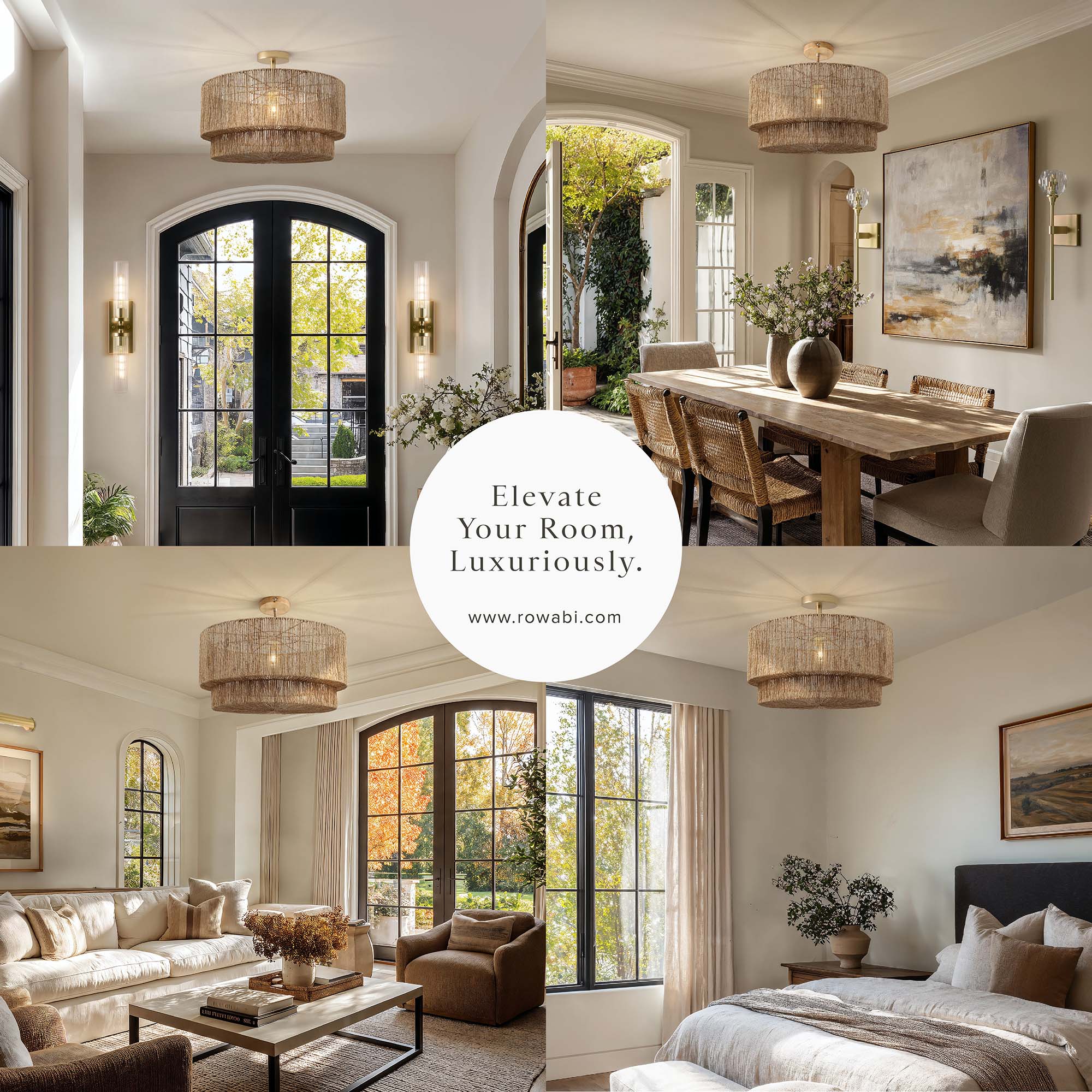 Luminous Lace Flush Mount Light