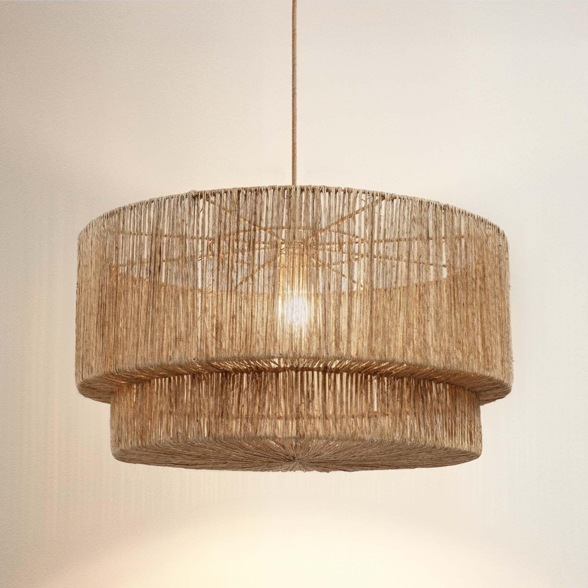 Luminous Rattan Pendant Light