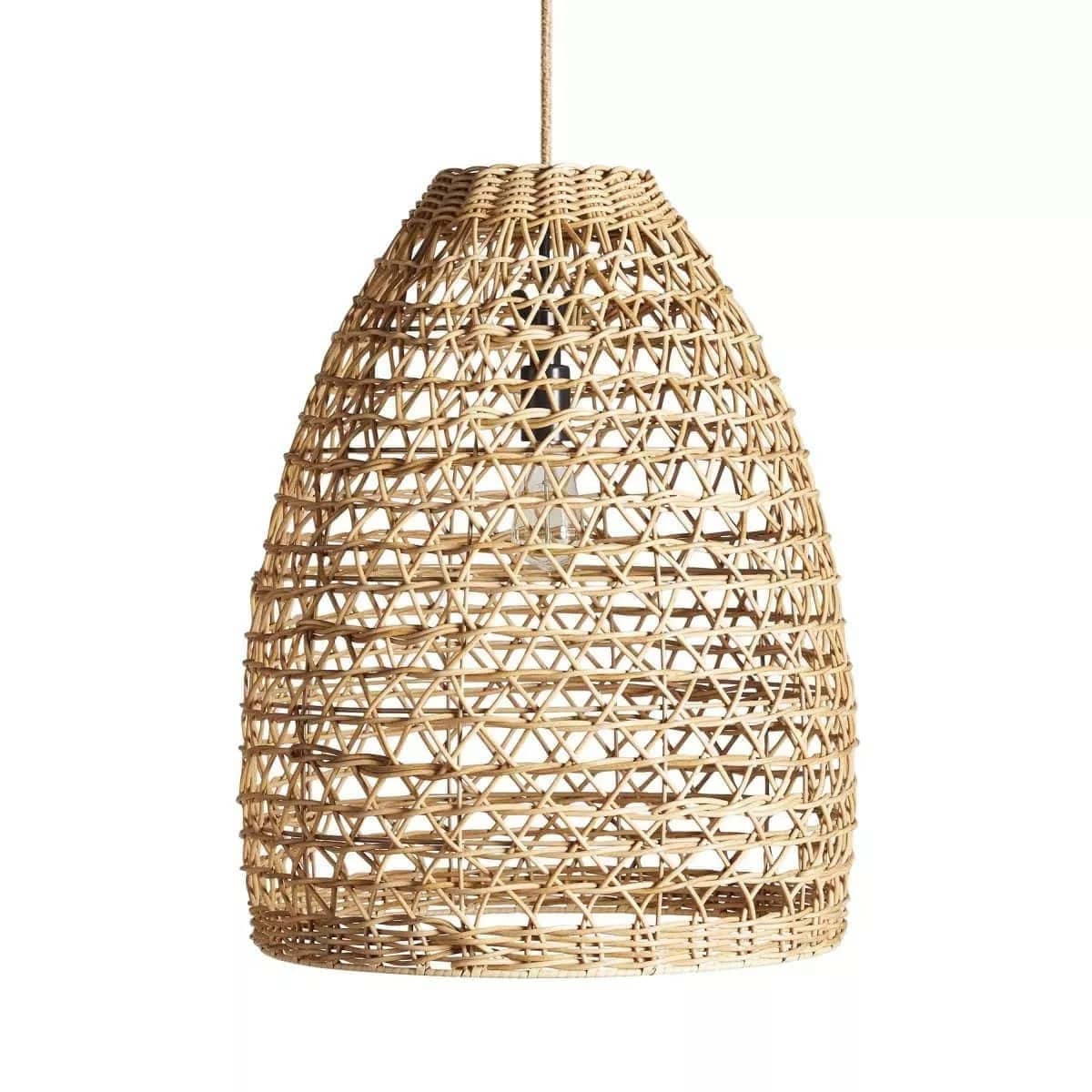 mazed lace rattan pendant light