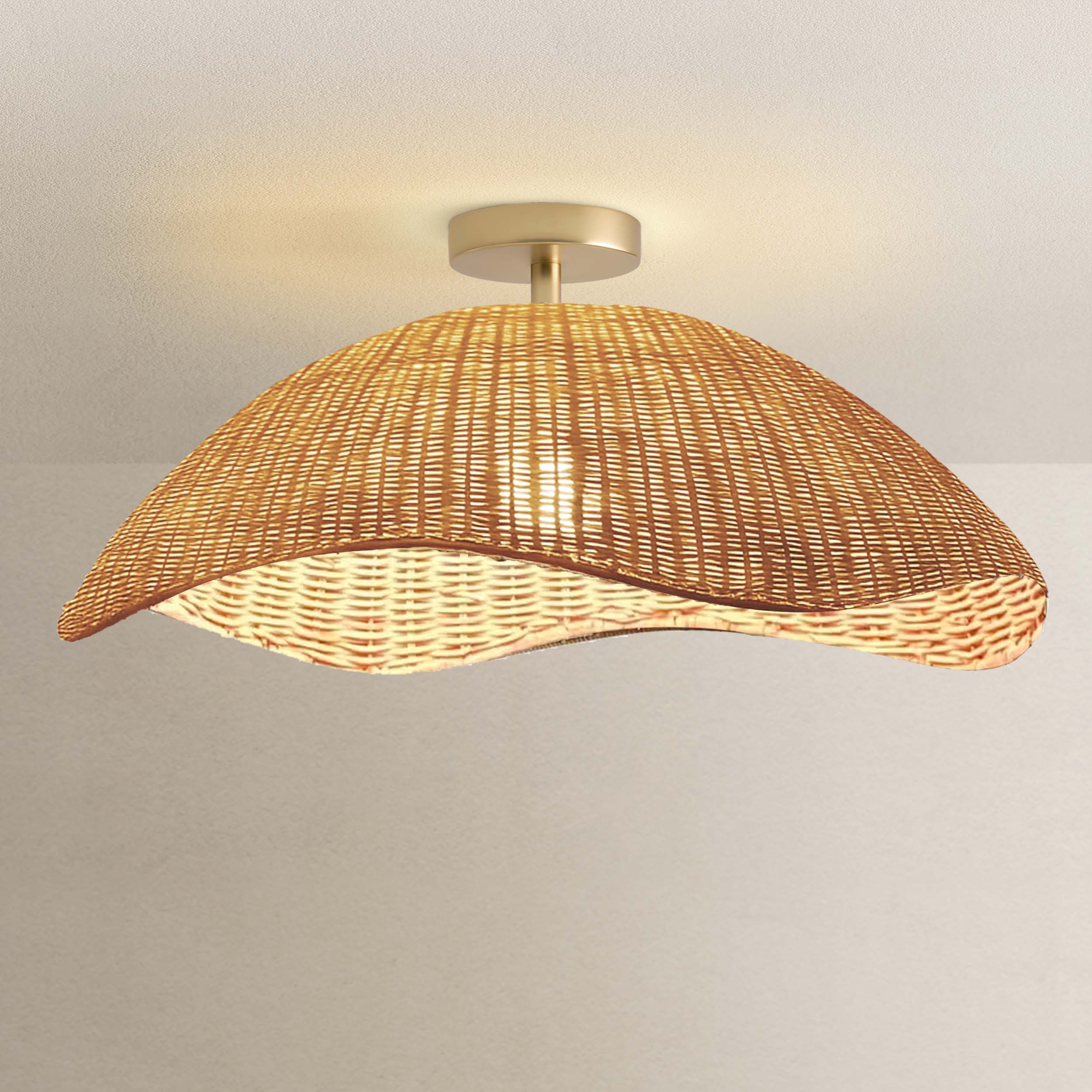 Nana Vermiculate Flush Mount Light