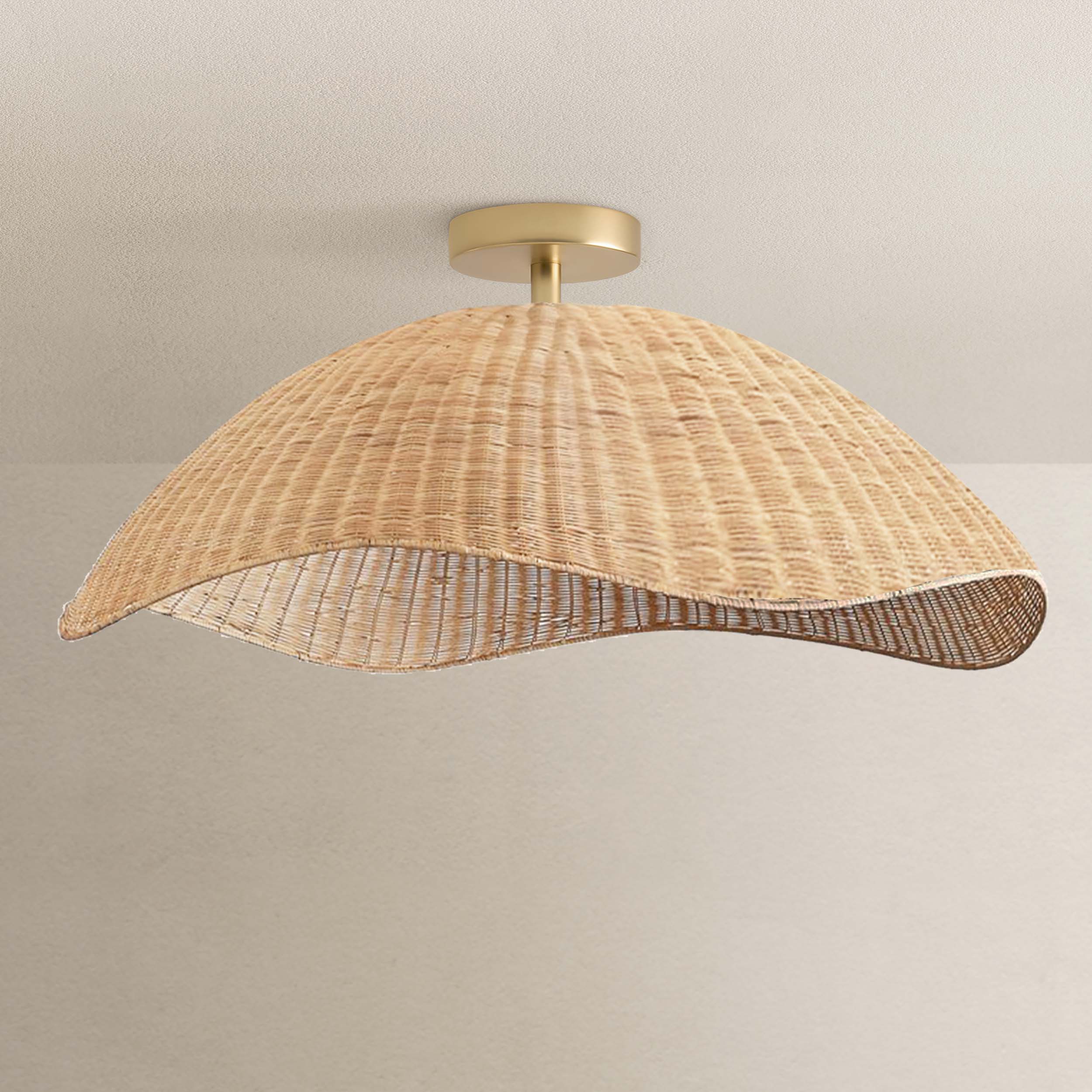 Nana Vermiculate Flush Mount Light