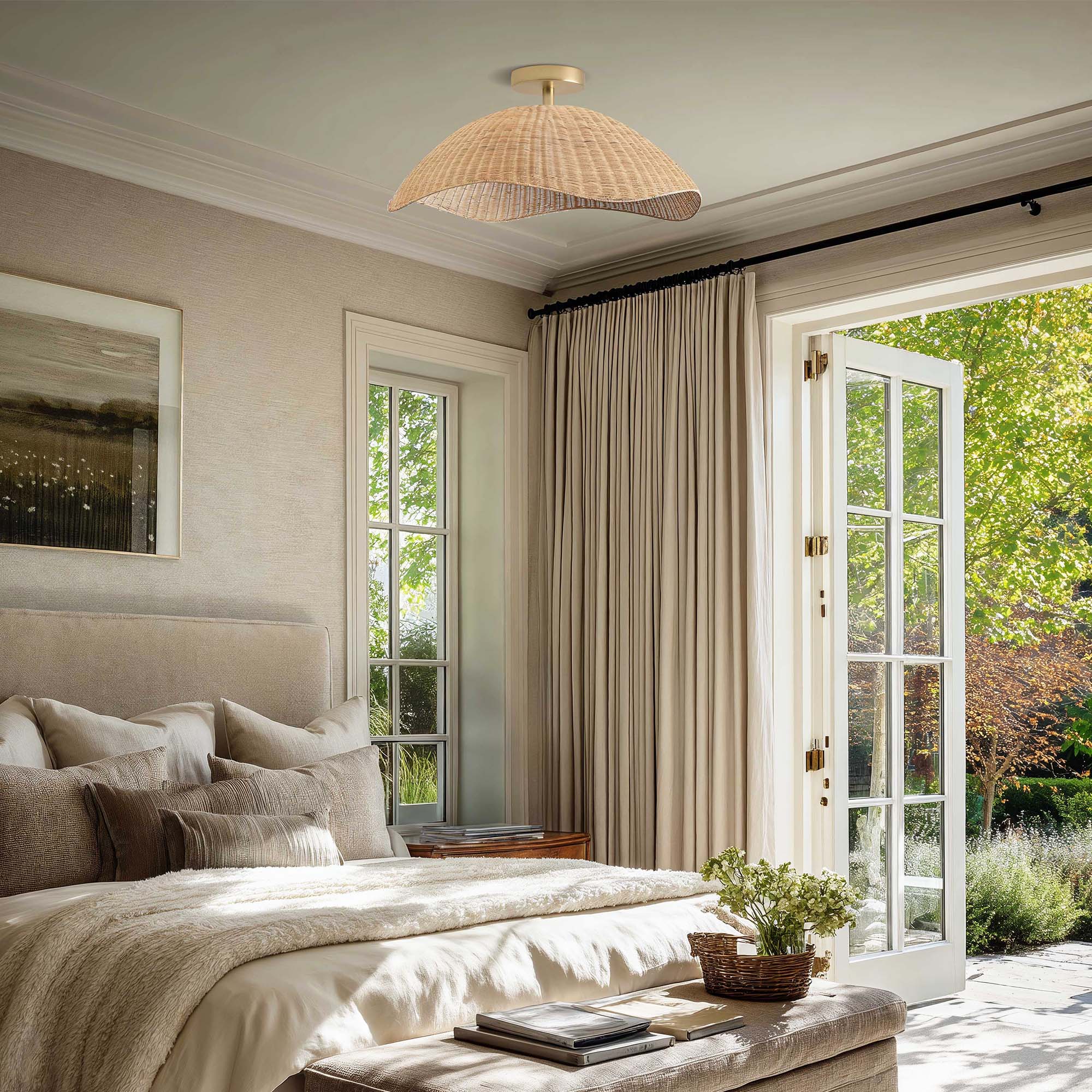 Nana Vermiculate Flush Mount Light