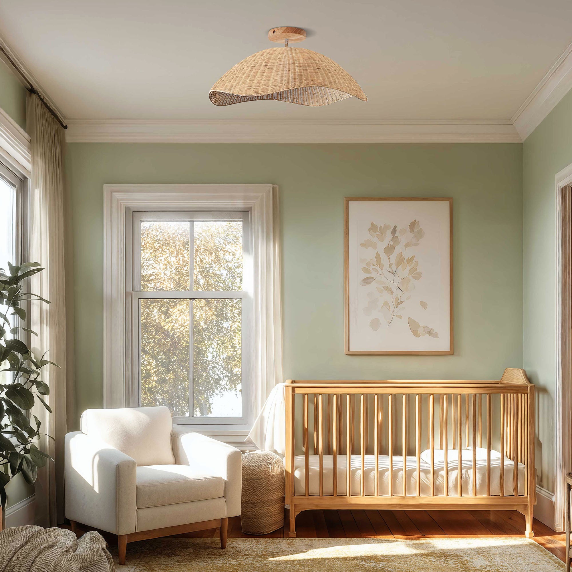 Nana Vermiculate Flush Mount Light