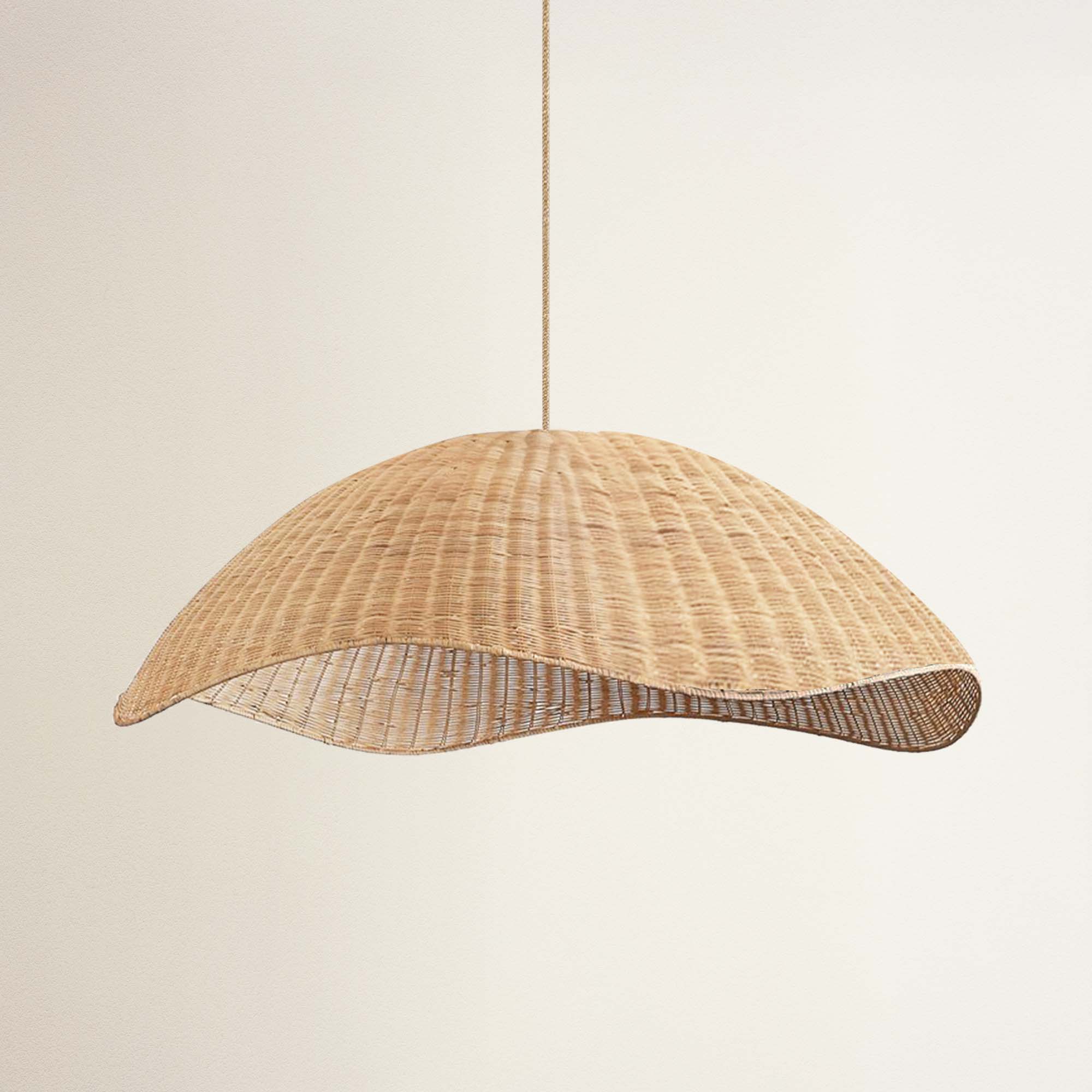 Nana Vermiculate Rattan Pendant Light