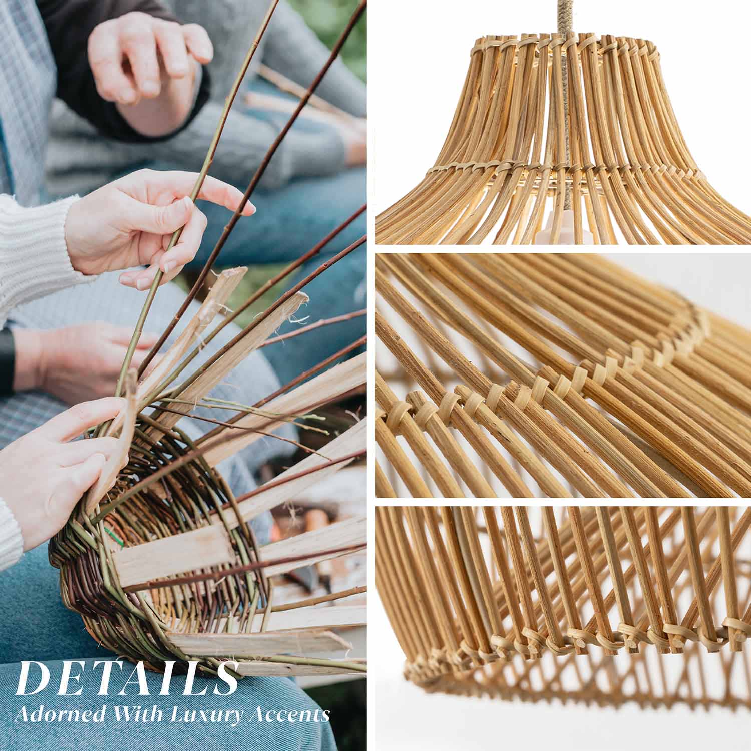 oceania rattan pendant light details