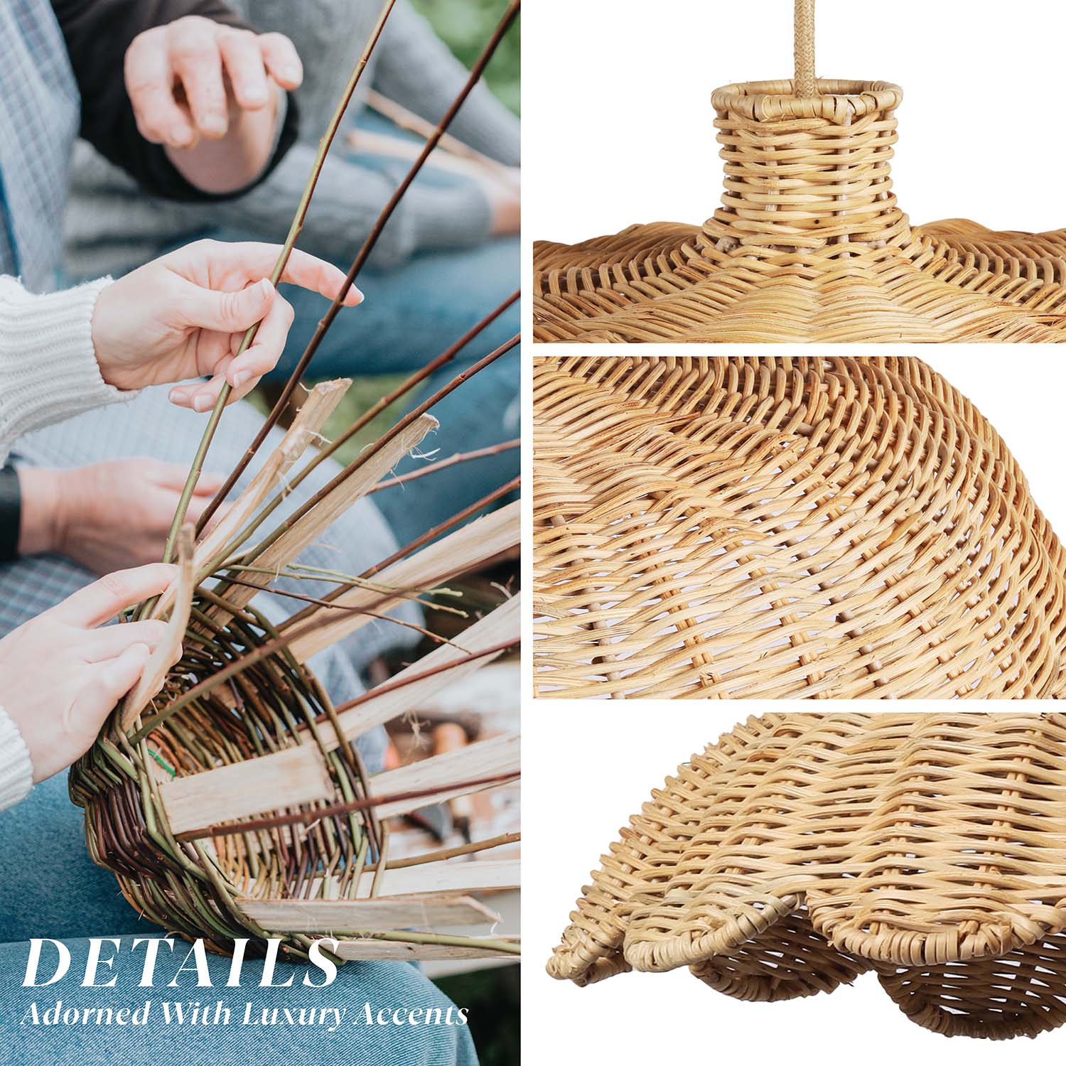 Outdoor Aurelia Rattan Pendant Light