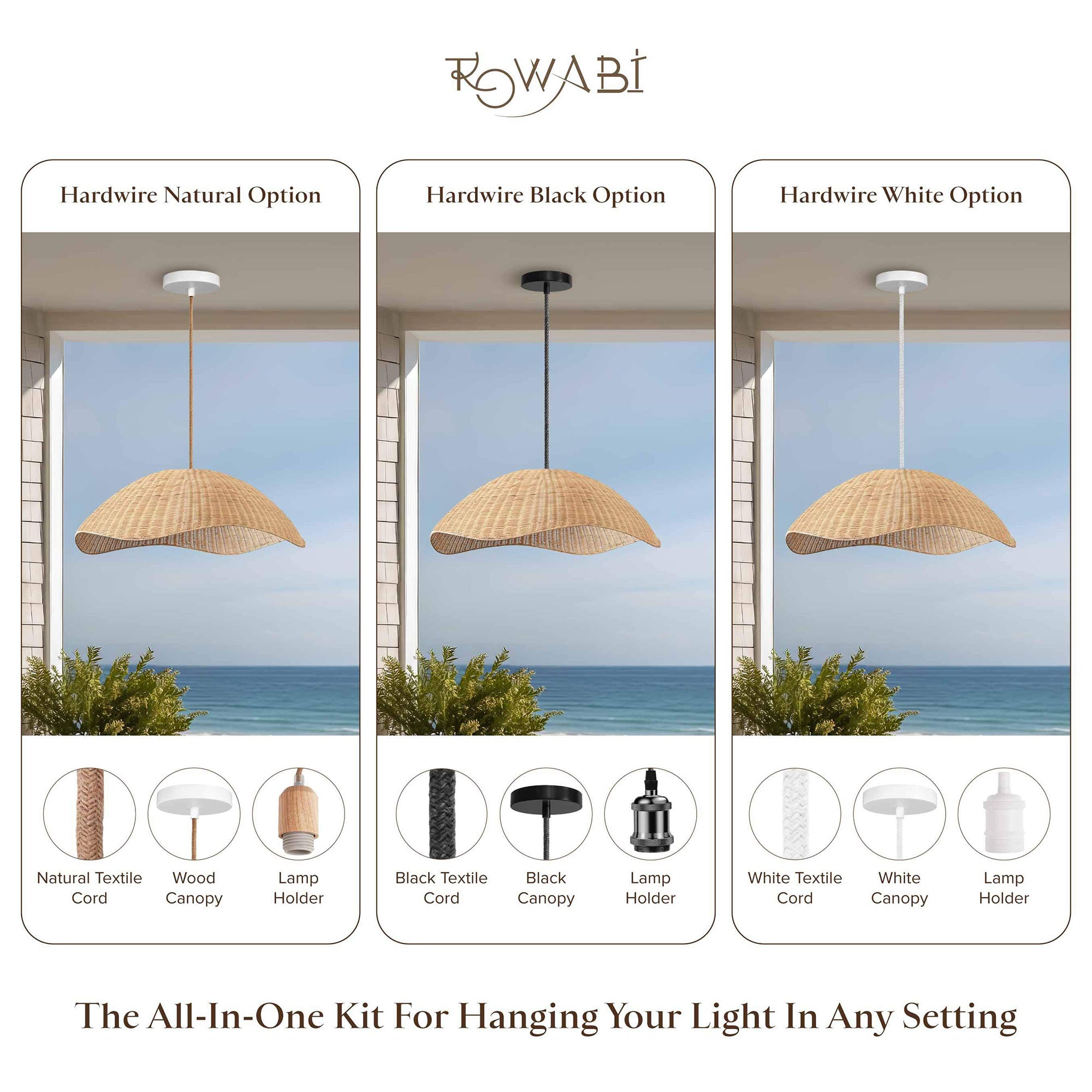 Outdoor Nana Rattan Pendant Light