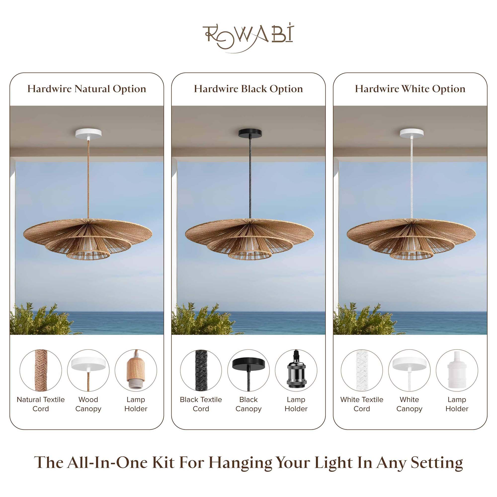 Outdoor Sammie Tier Rattan Pendant Light