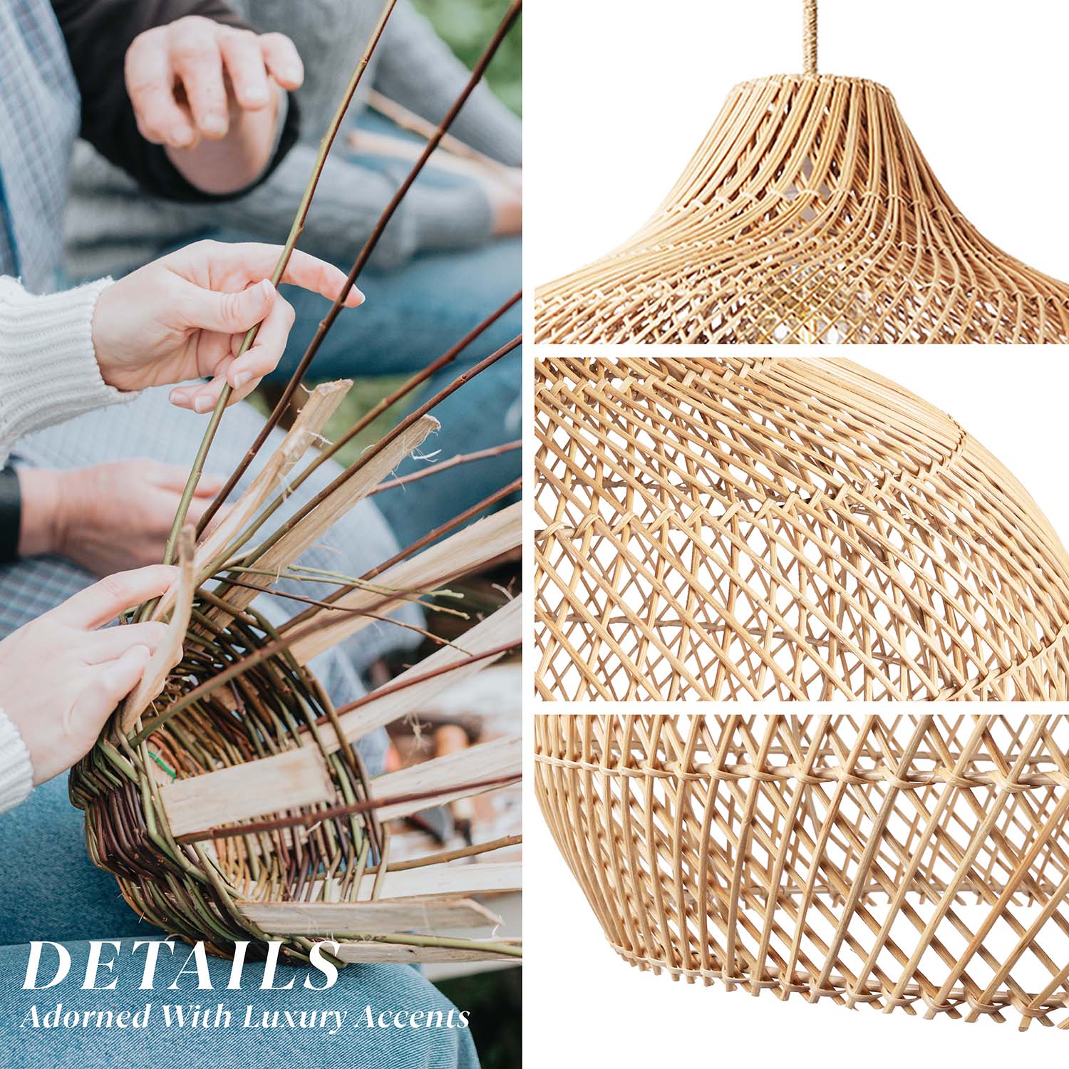 Outdoor Kloe Rattan Pendant Light