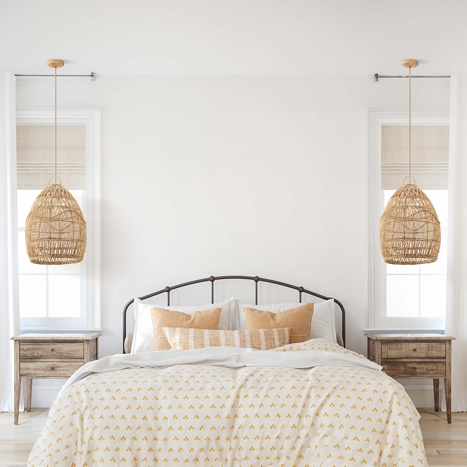 Perio Rattan Pendant Light