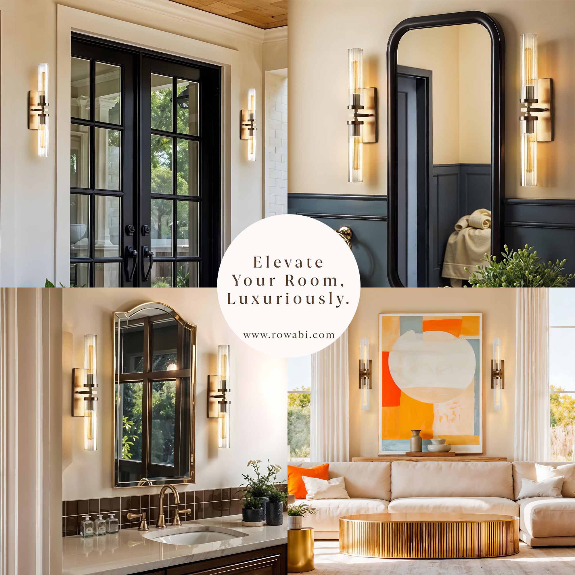 Rowabi 2-Light Wall Sconce