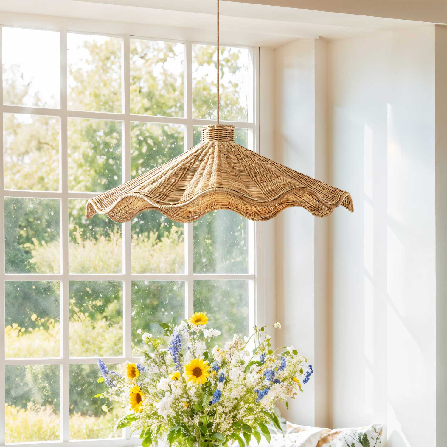 Ariel Rattan Pendant Light