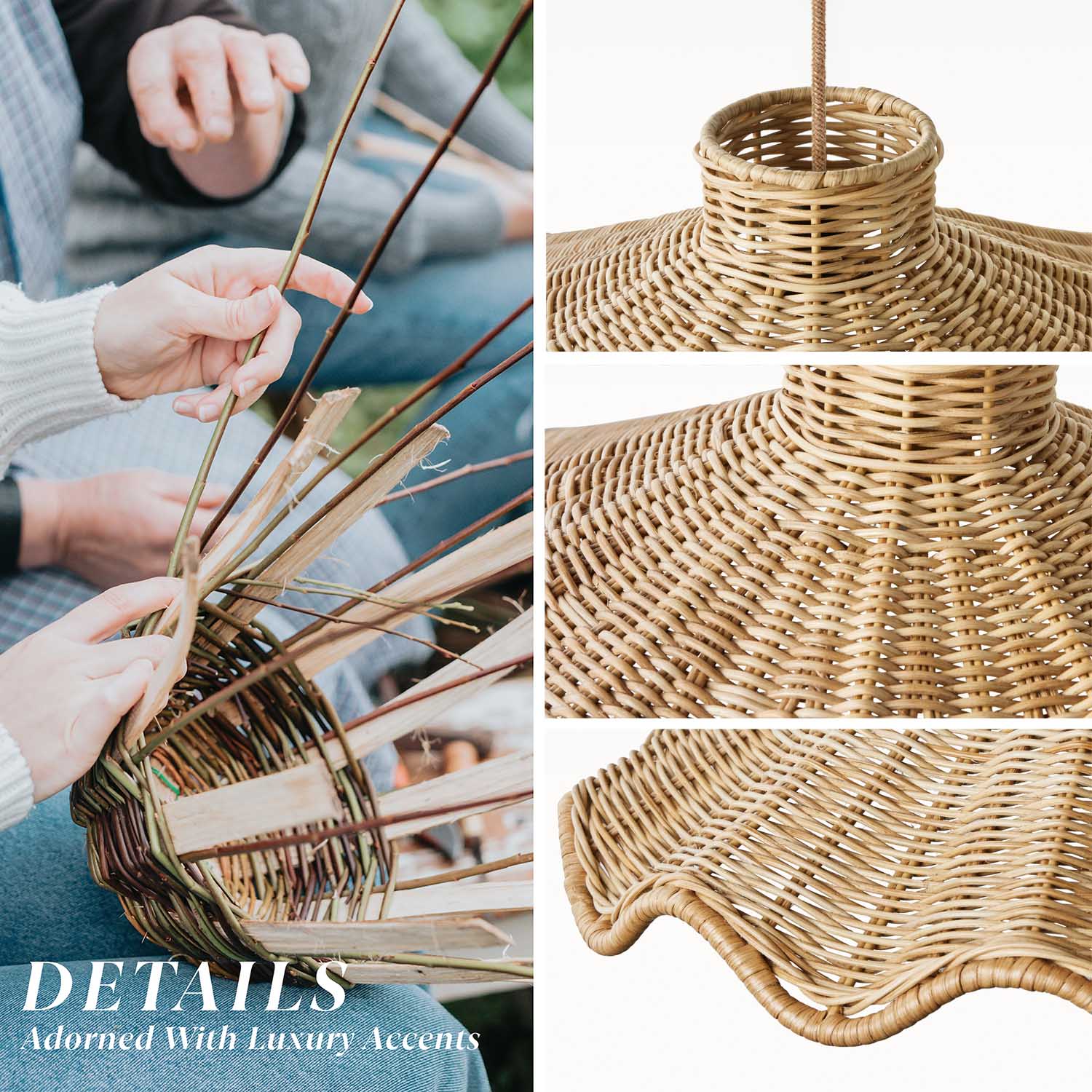 Ariel Rattan Pendant Light