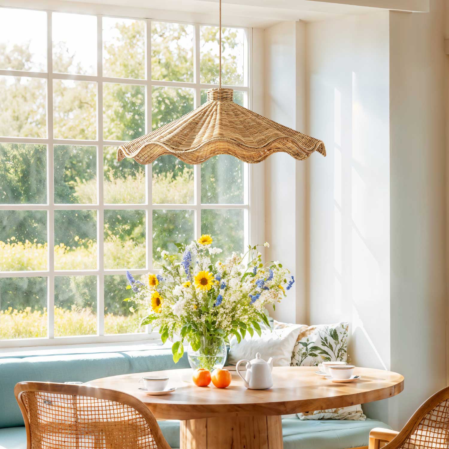 Ariel Rattan Pendant Light