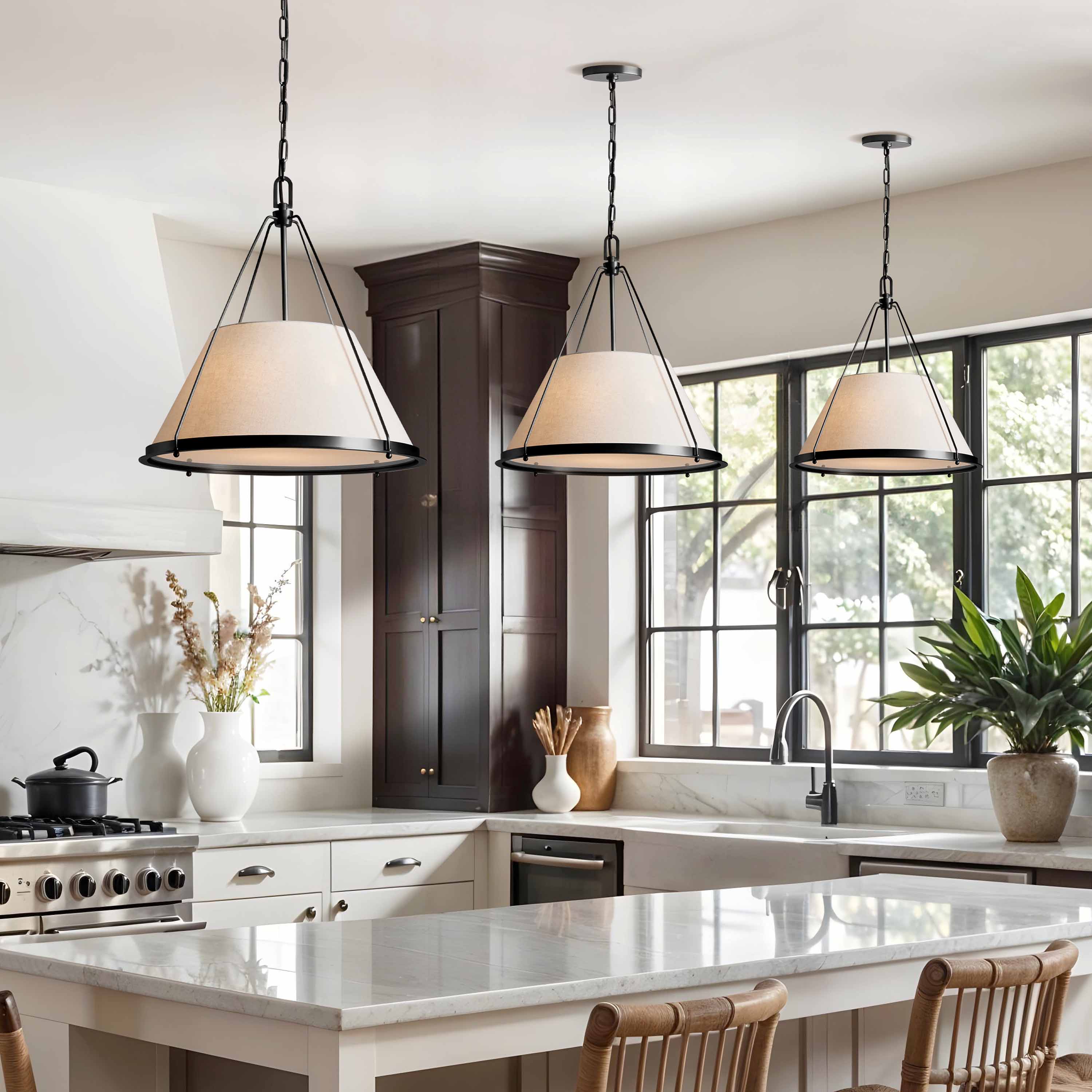 Draven Fabric Pendant Light