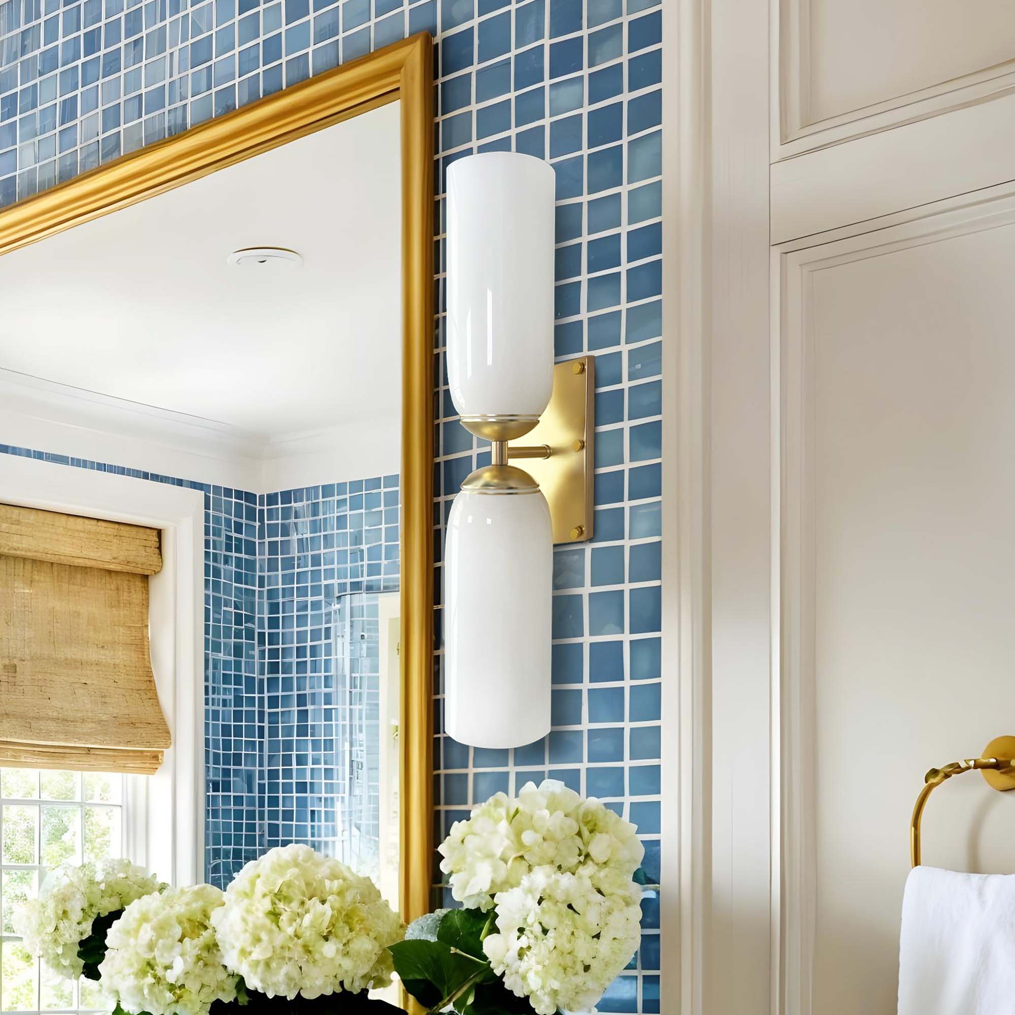 Glass Double Wall Sconce