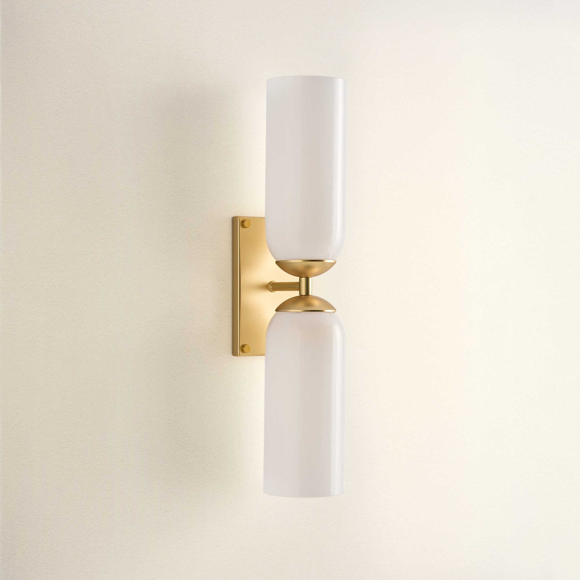 Glass Double Wall Sconce