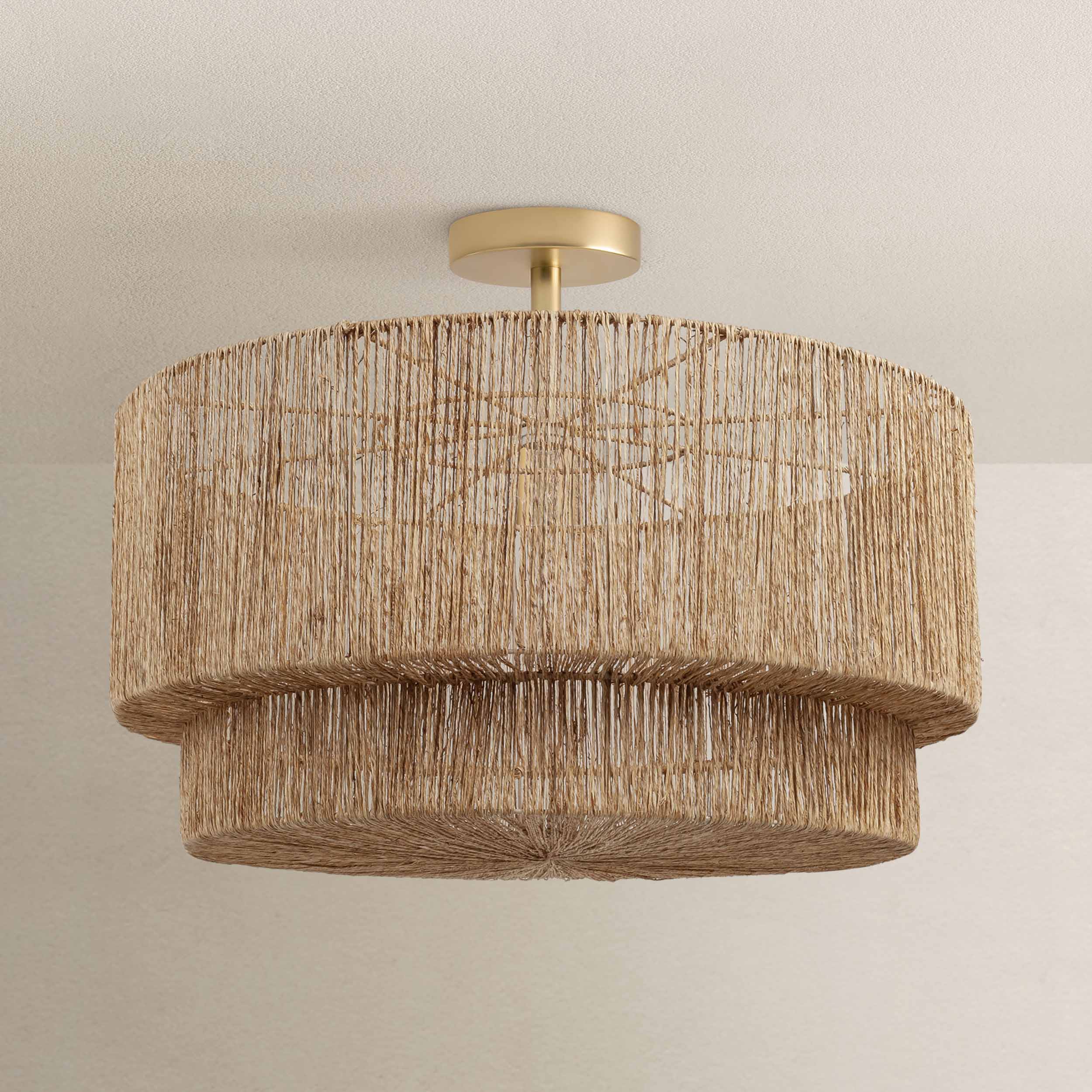 Luminous Lace Flush Mount Light