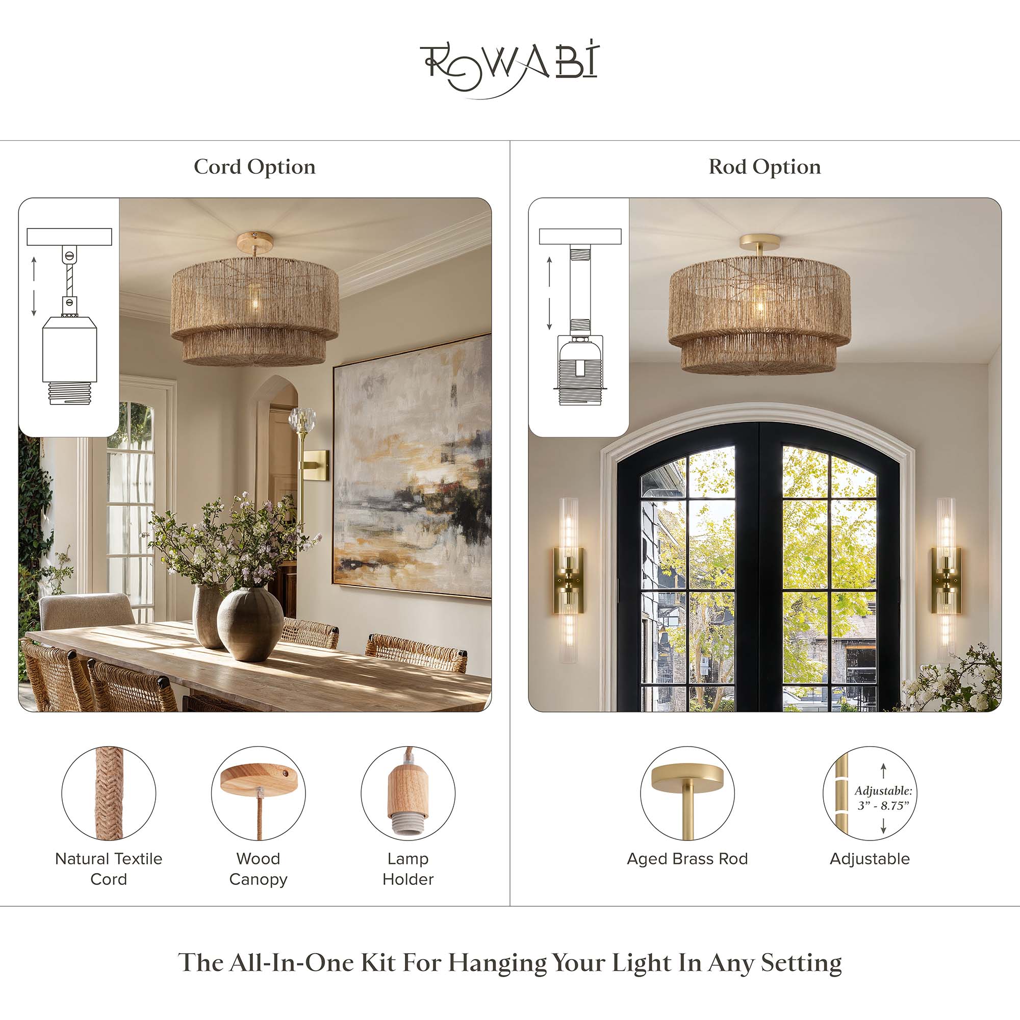 Luminous Lace Flush Mount Light