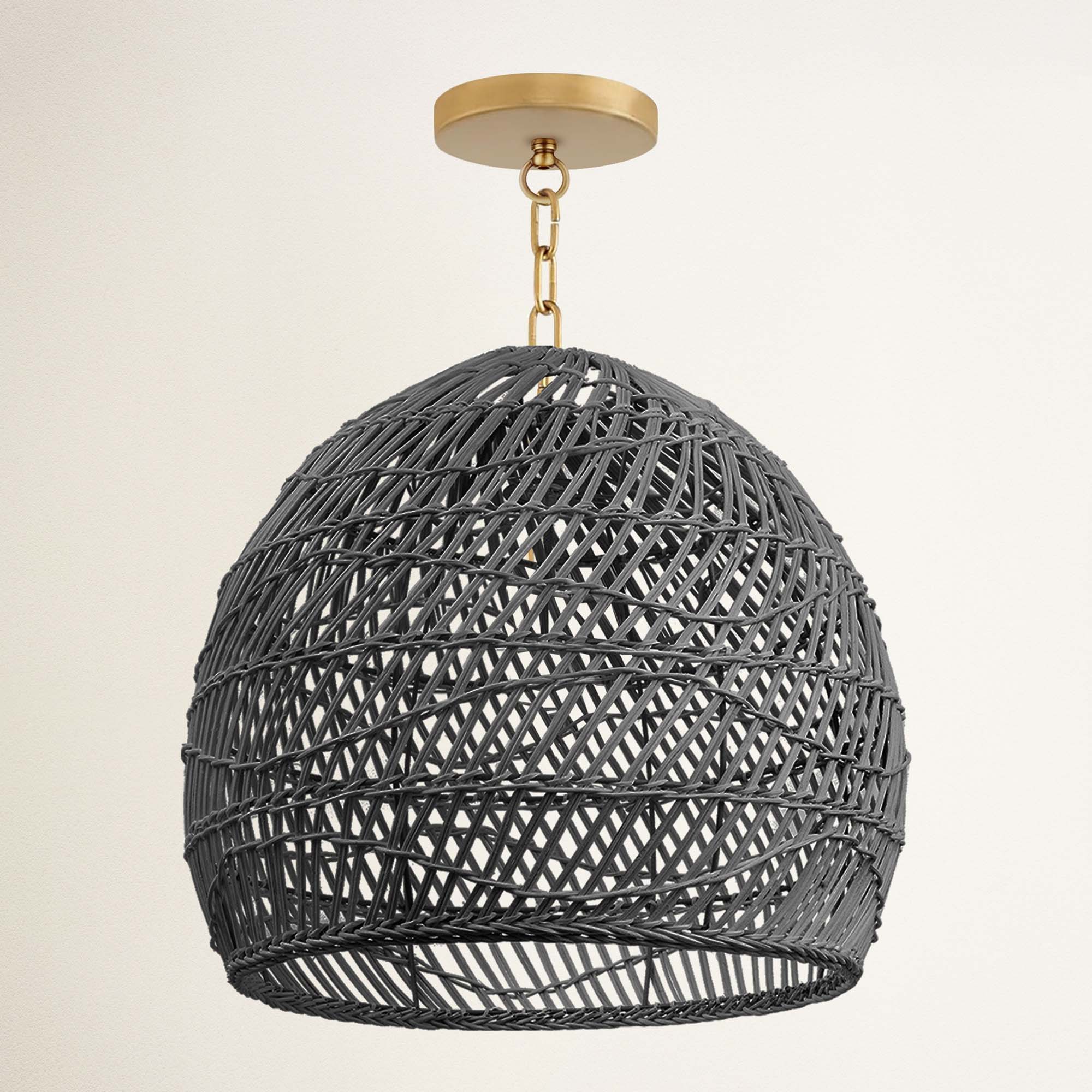 rowabi lunar hardwire gold chain with gold fixture