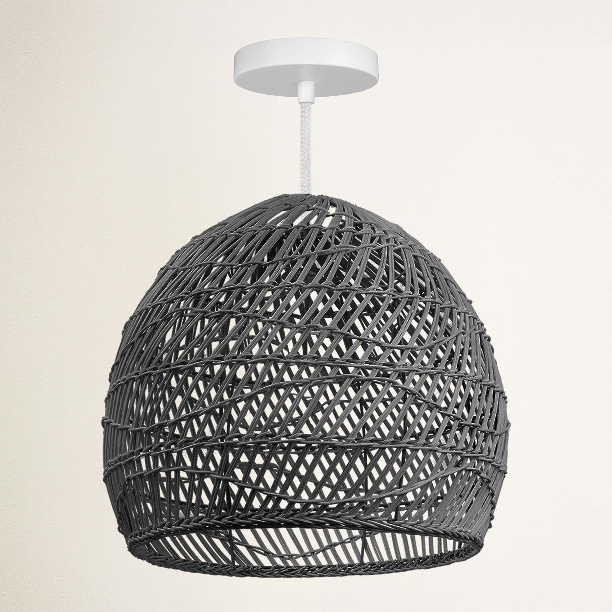 rowabi lunar hardwire white with a white ceiling fixture