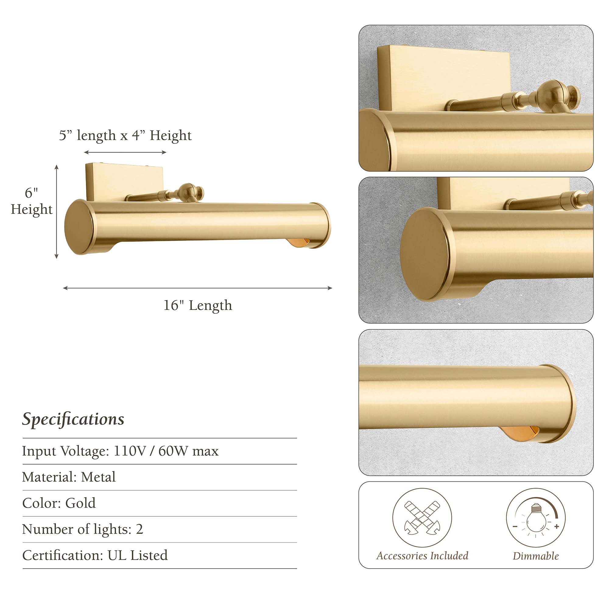 Rome Picture Light Sconce