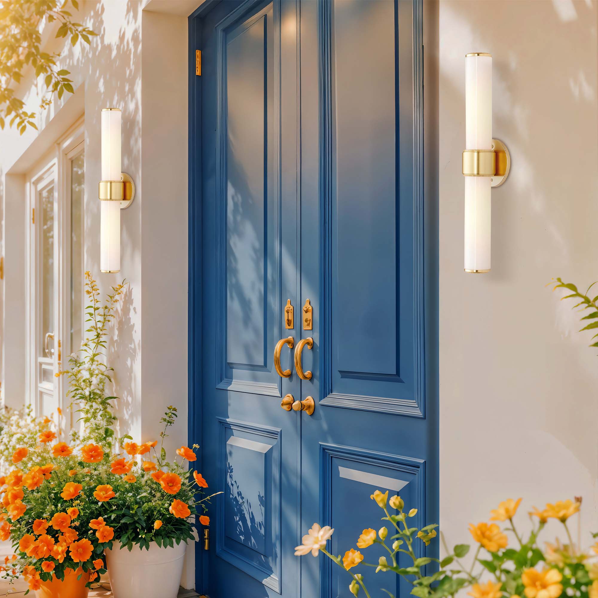 Saber Double Glass Sconce