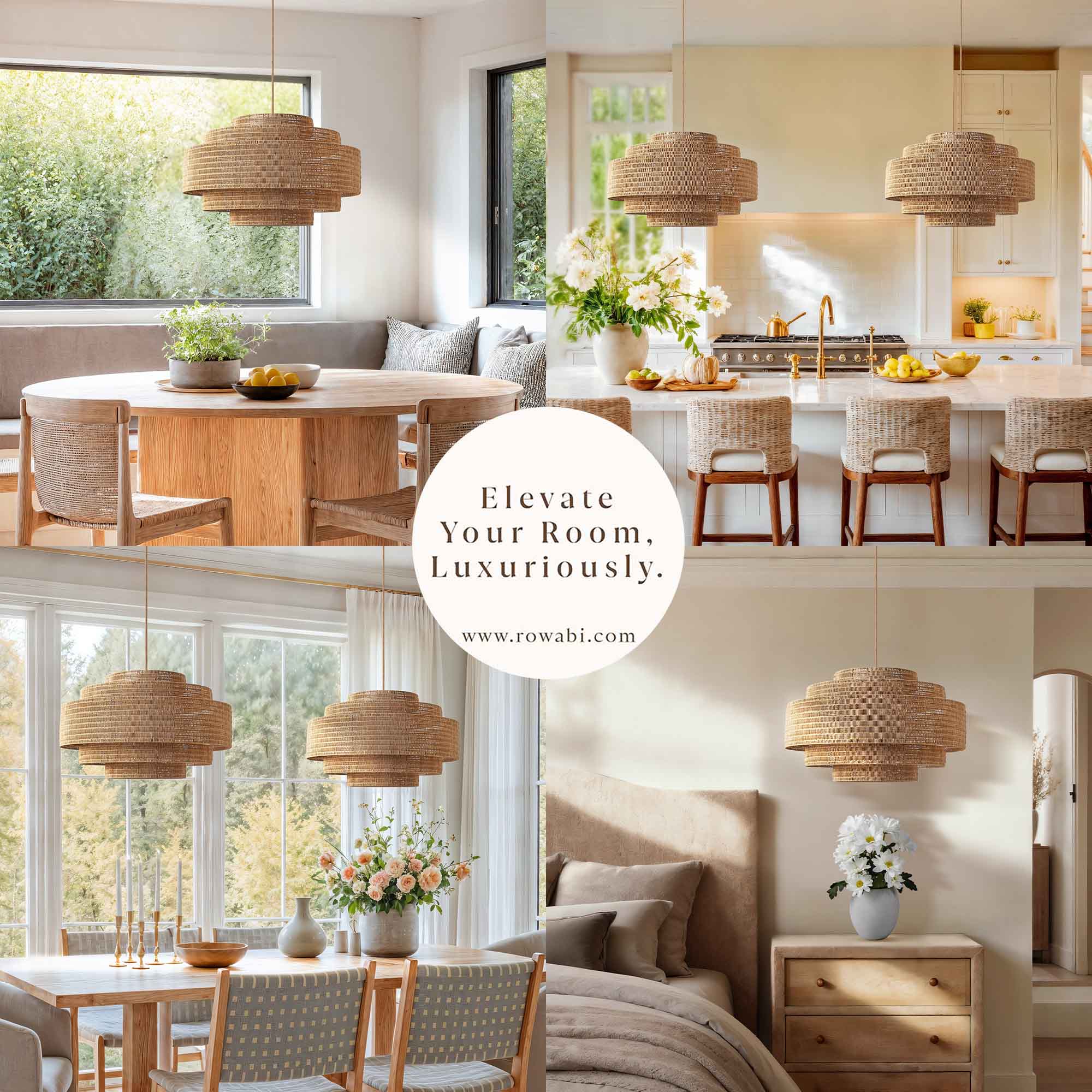 Starry Rattan Pendant Light