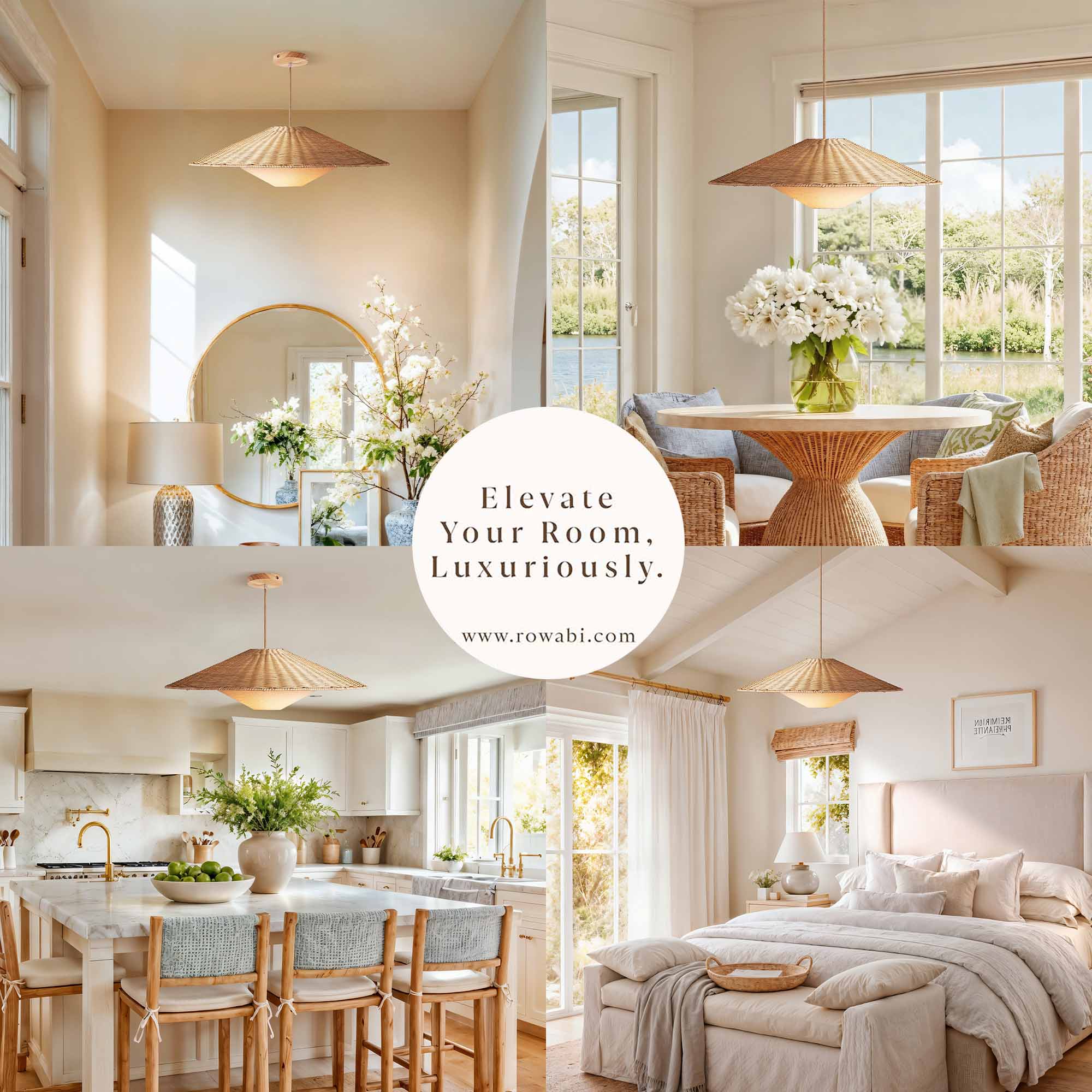 Sunny Rattan Pendant Light