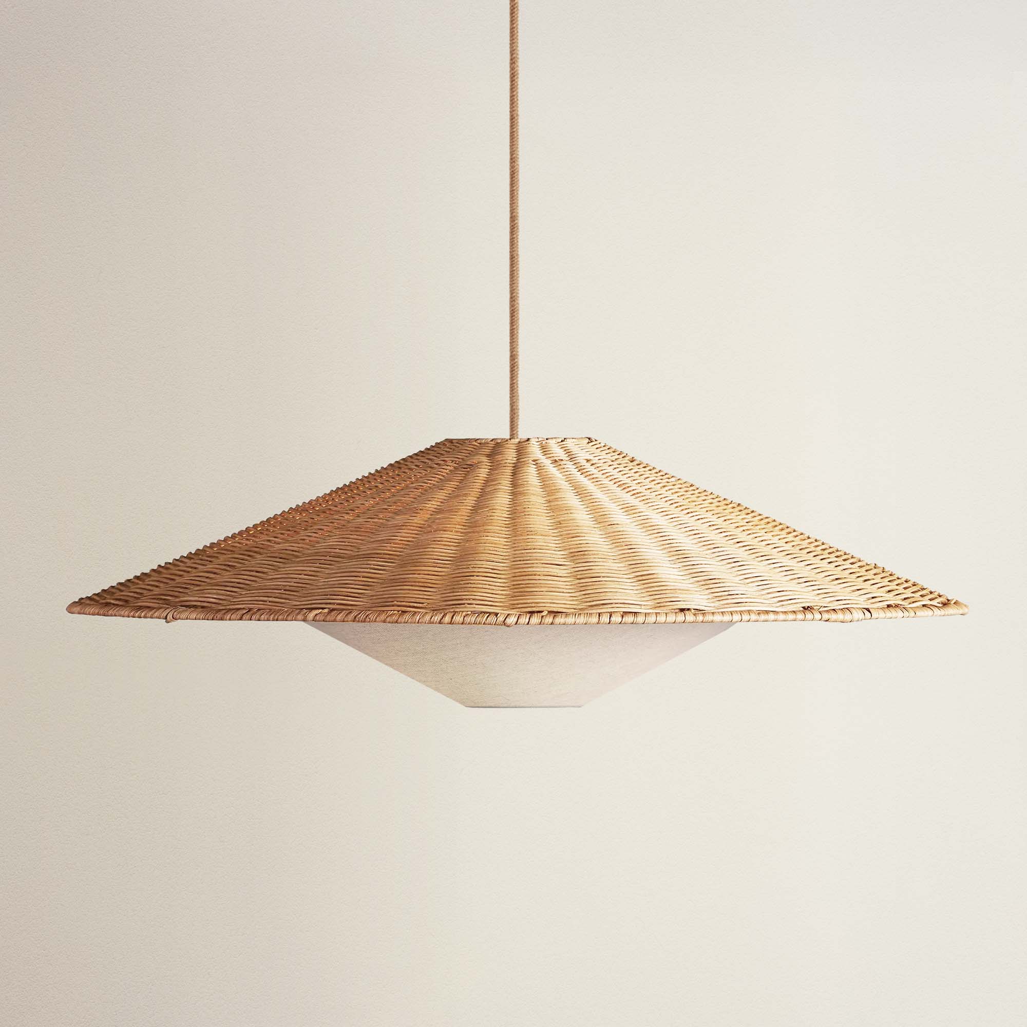 Sunny Rattan Pendant Light