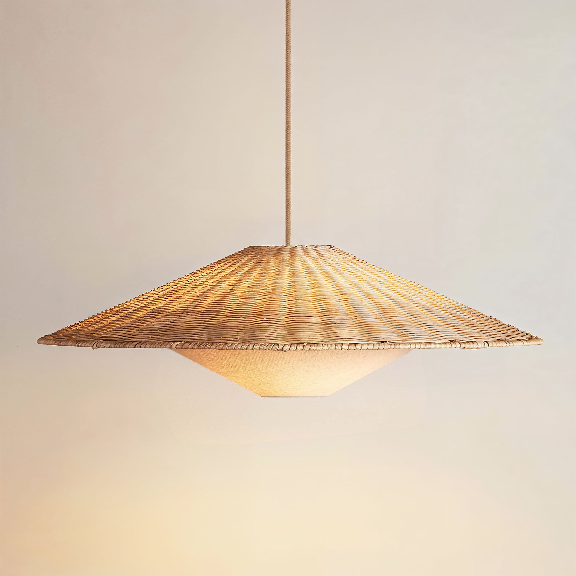 Sunny Rattan Pendant Light