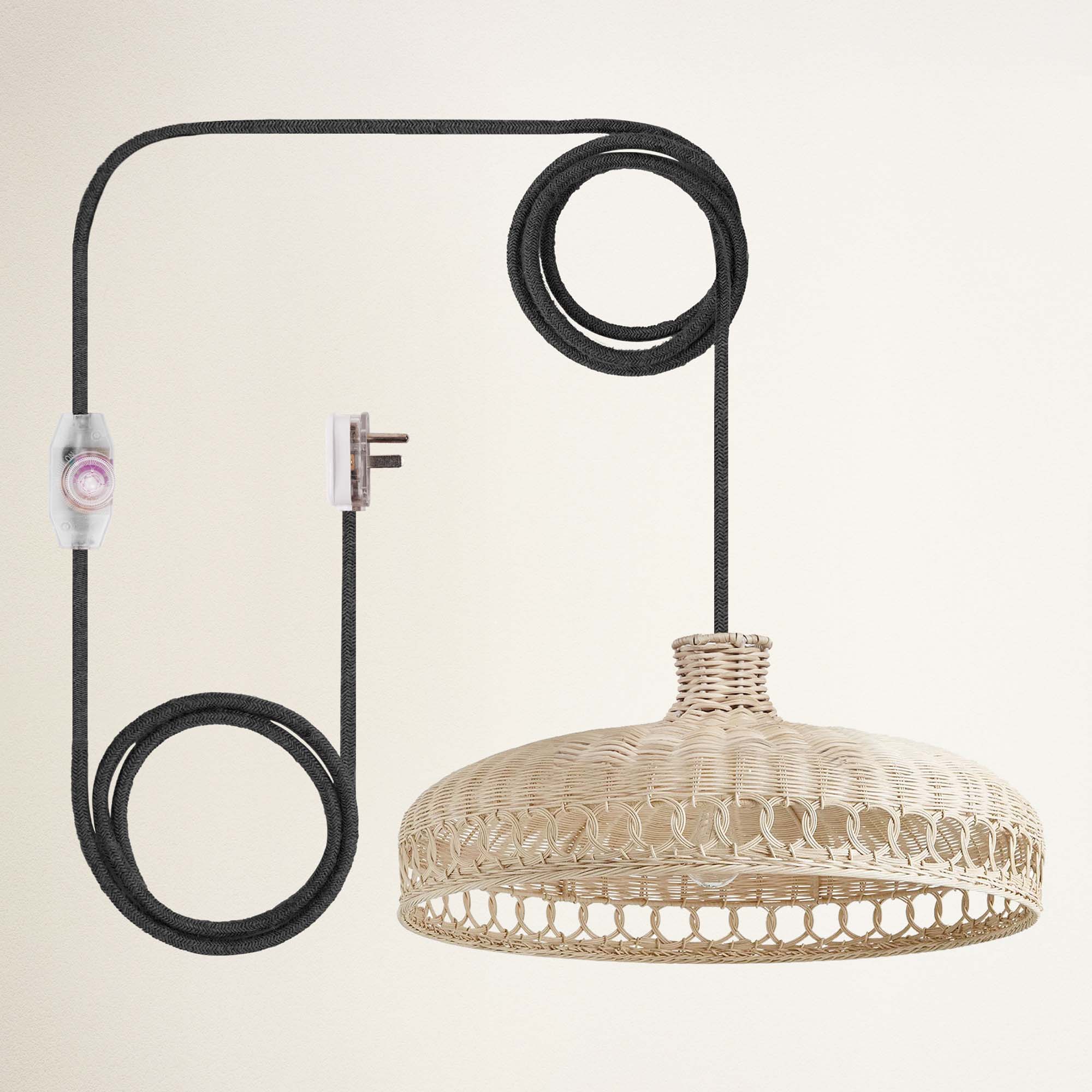 rowabi verona plug in black with black cord