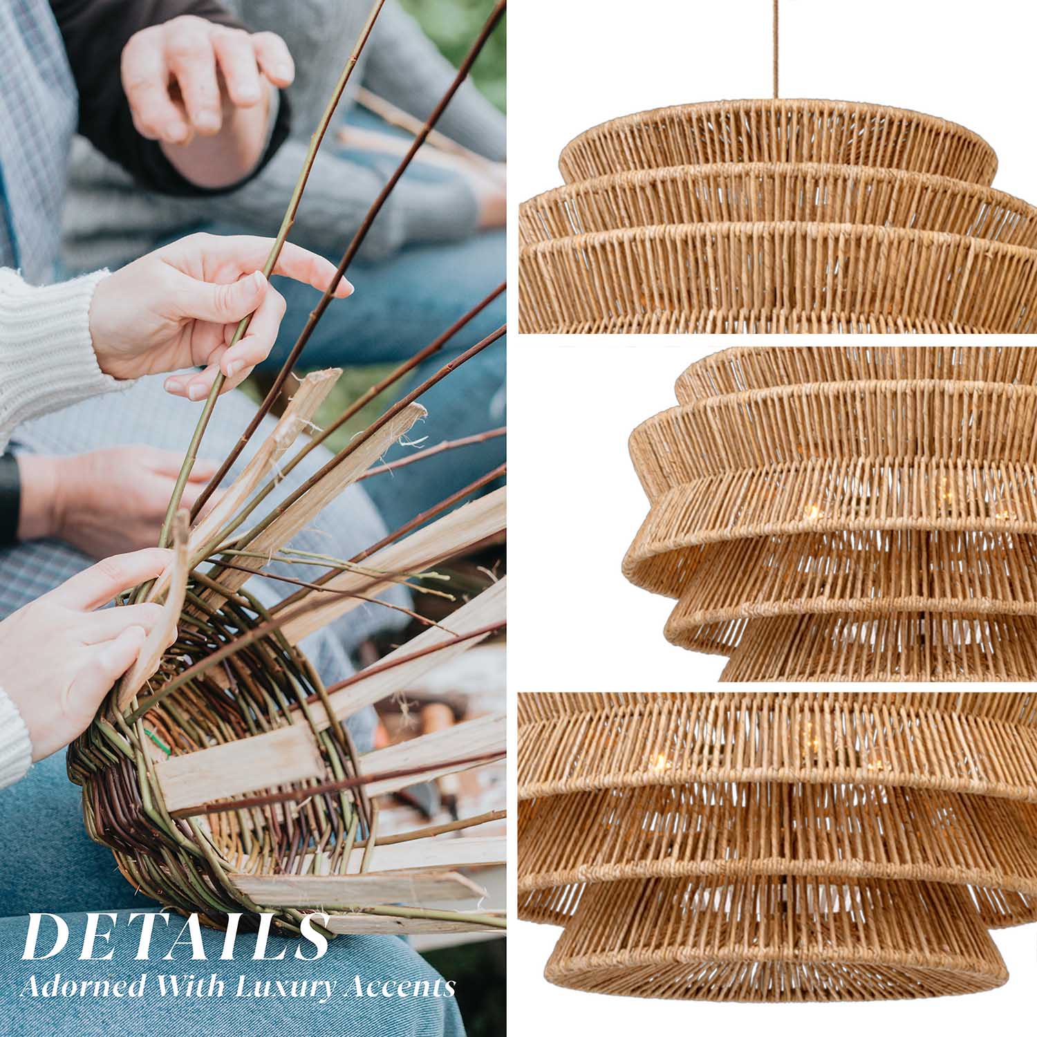 Veronica Rattan Pendant Light