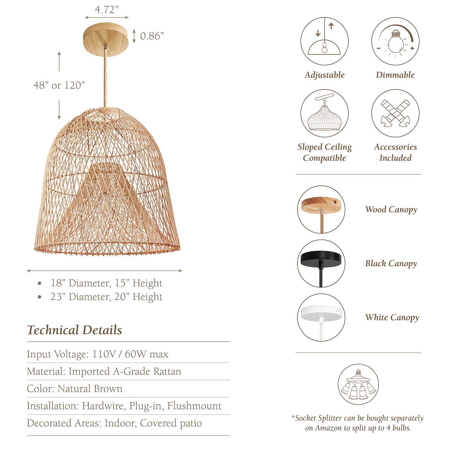 santa barbara pendant light specs
