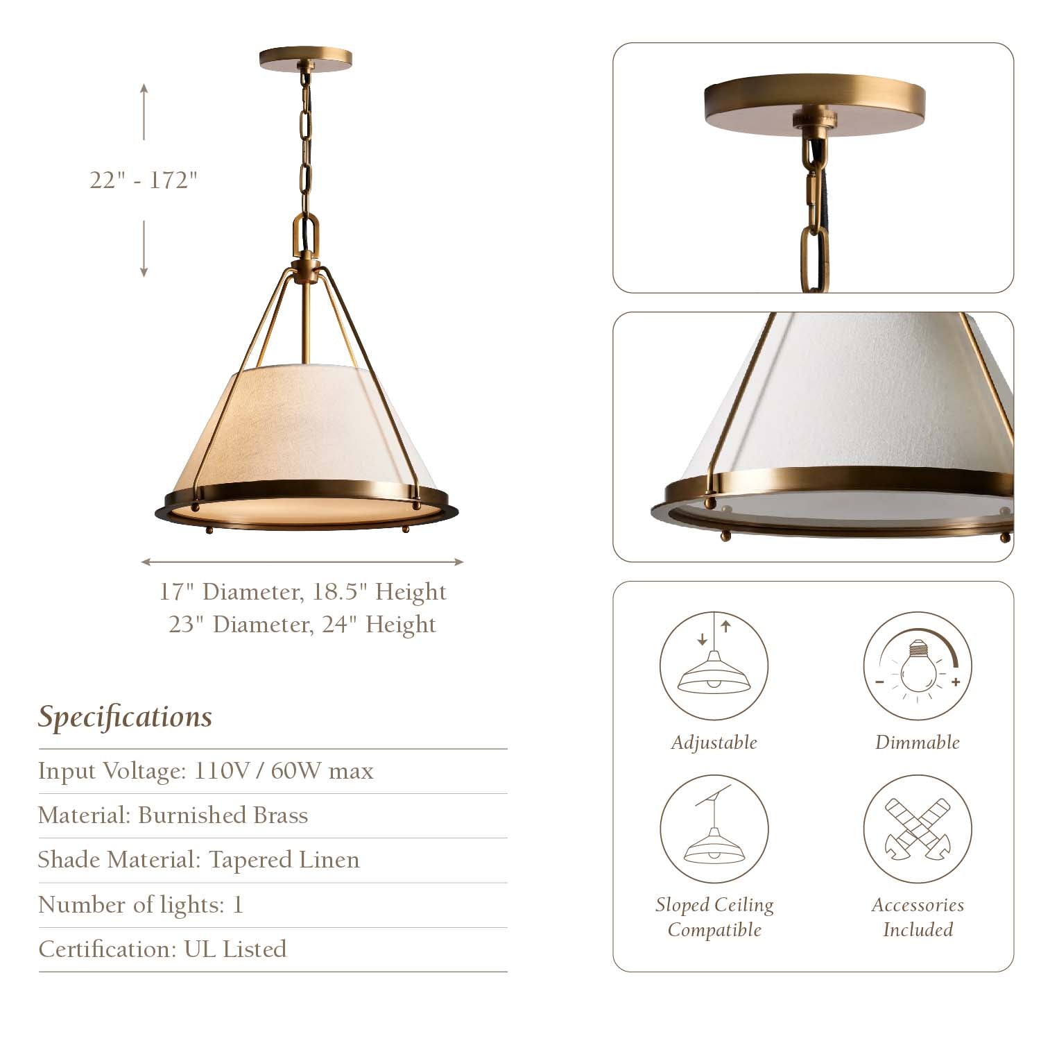 Scintilla Iron Pendant Light