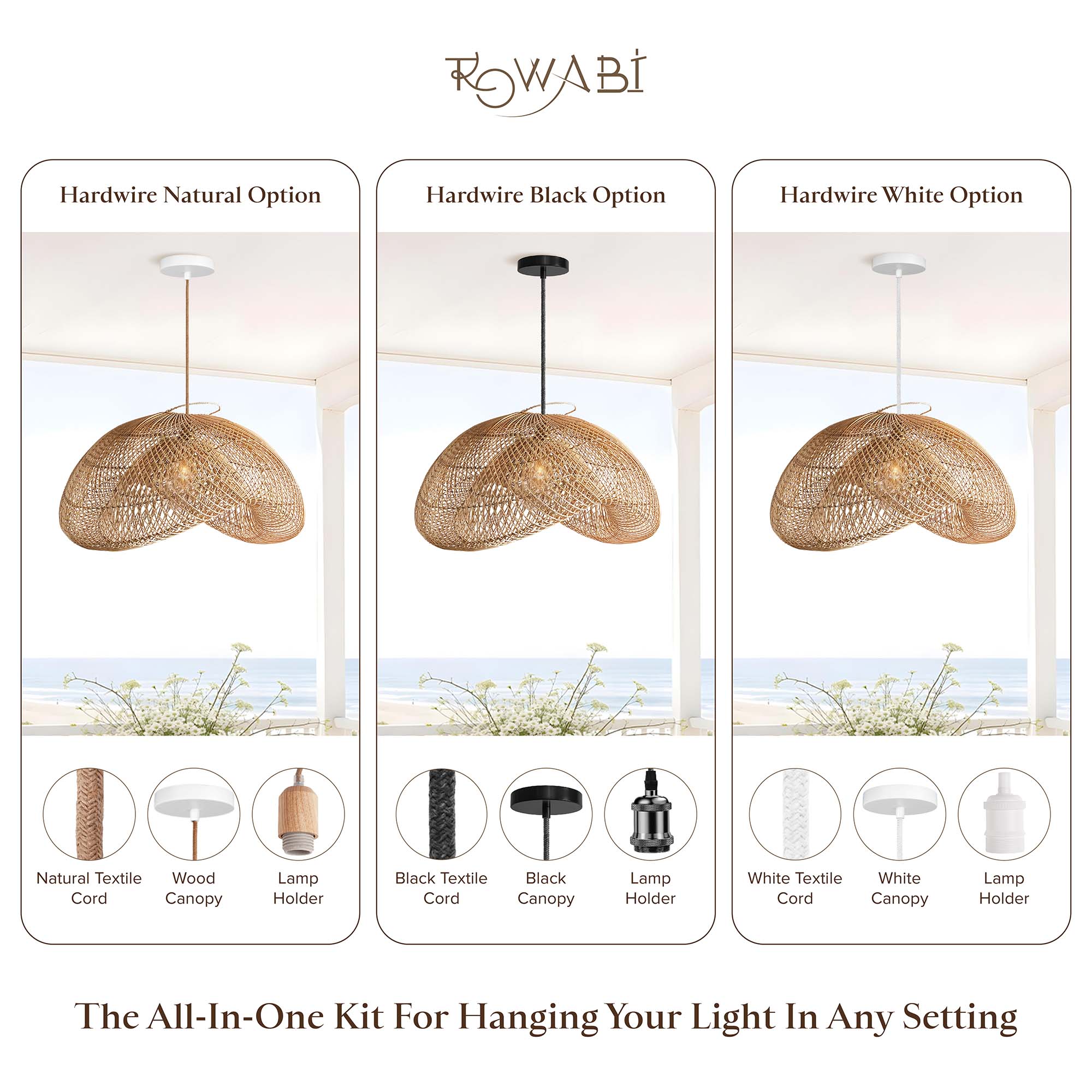 Outdoor Sepherina Rattan Pendant Light