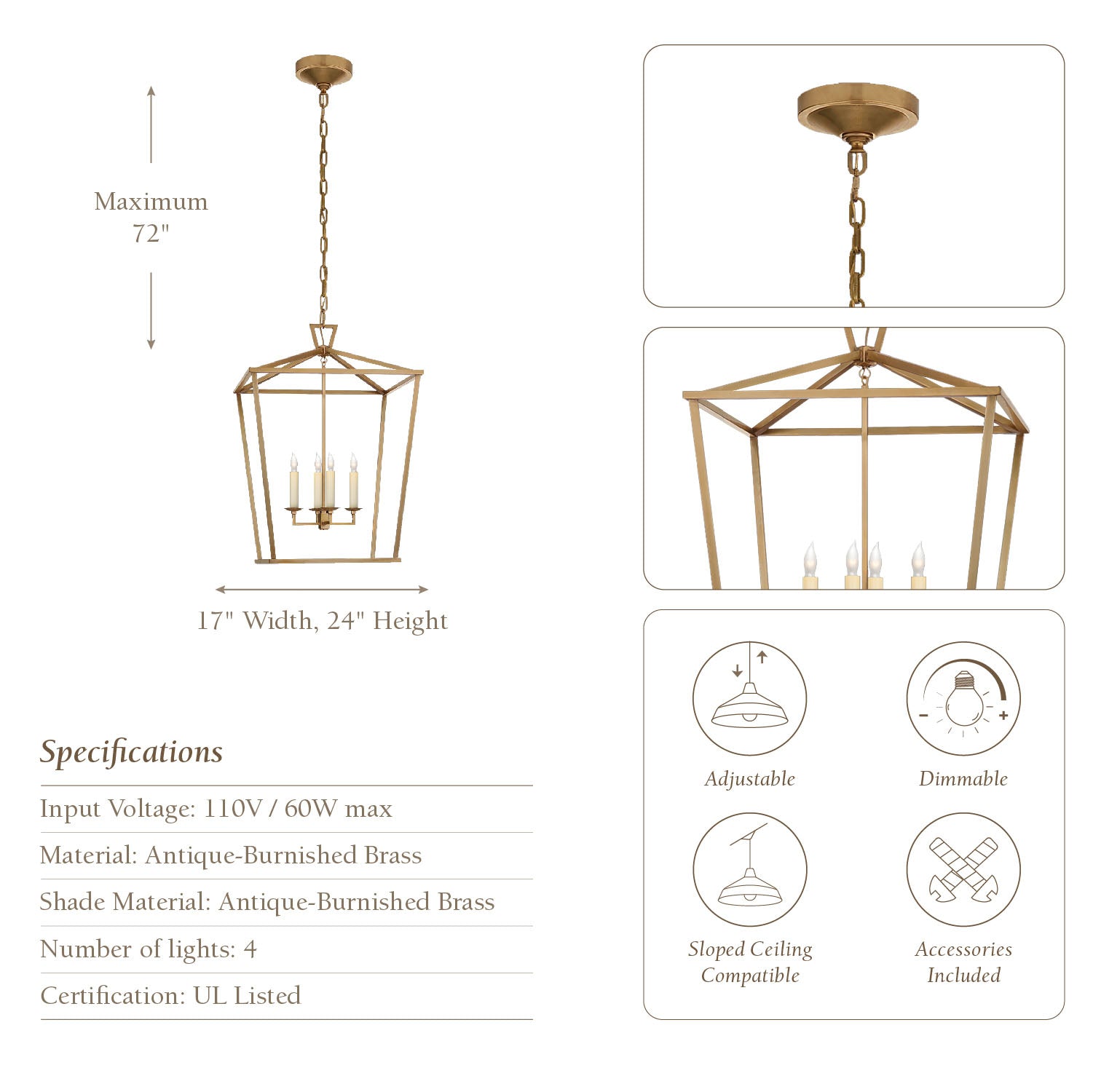 Seraphine Lantern Pendant Light
