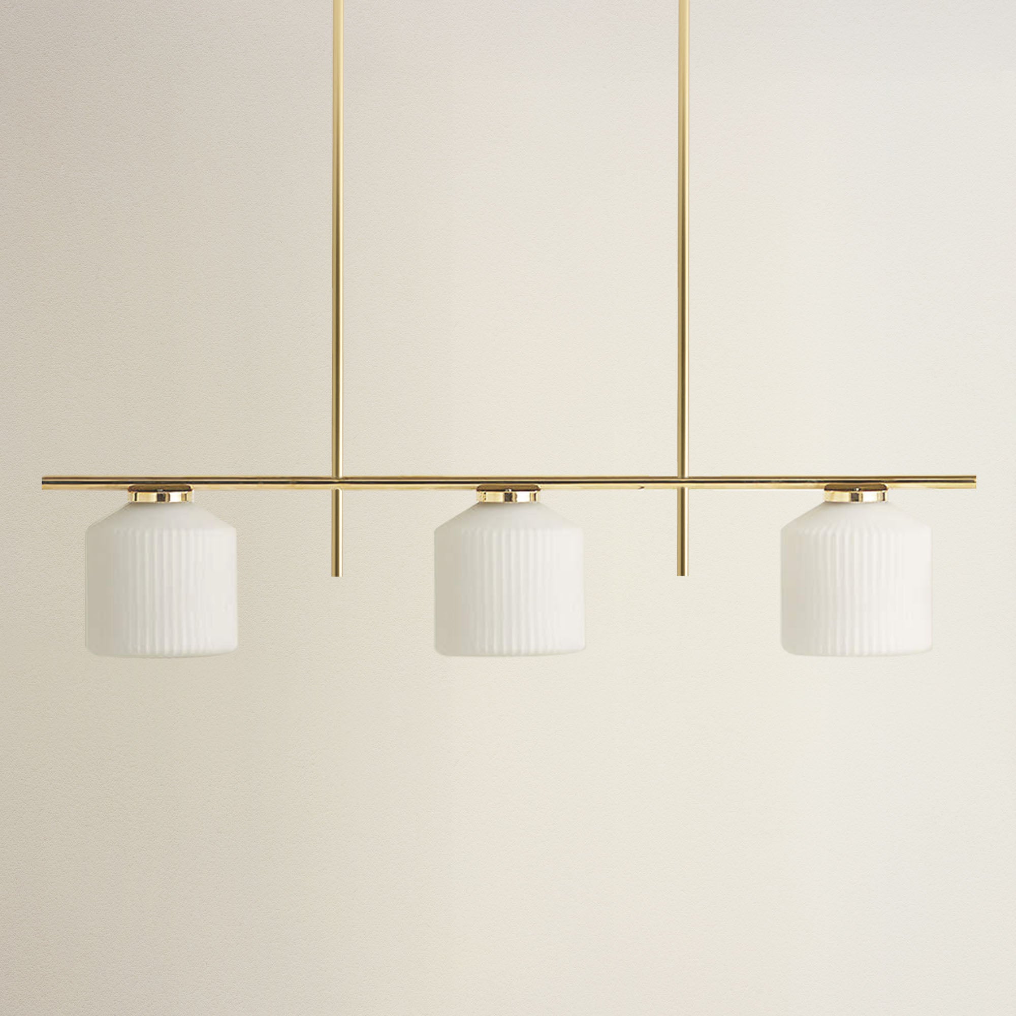 Serene Polished 3 Light Pendant Light