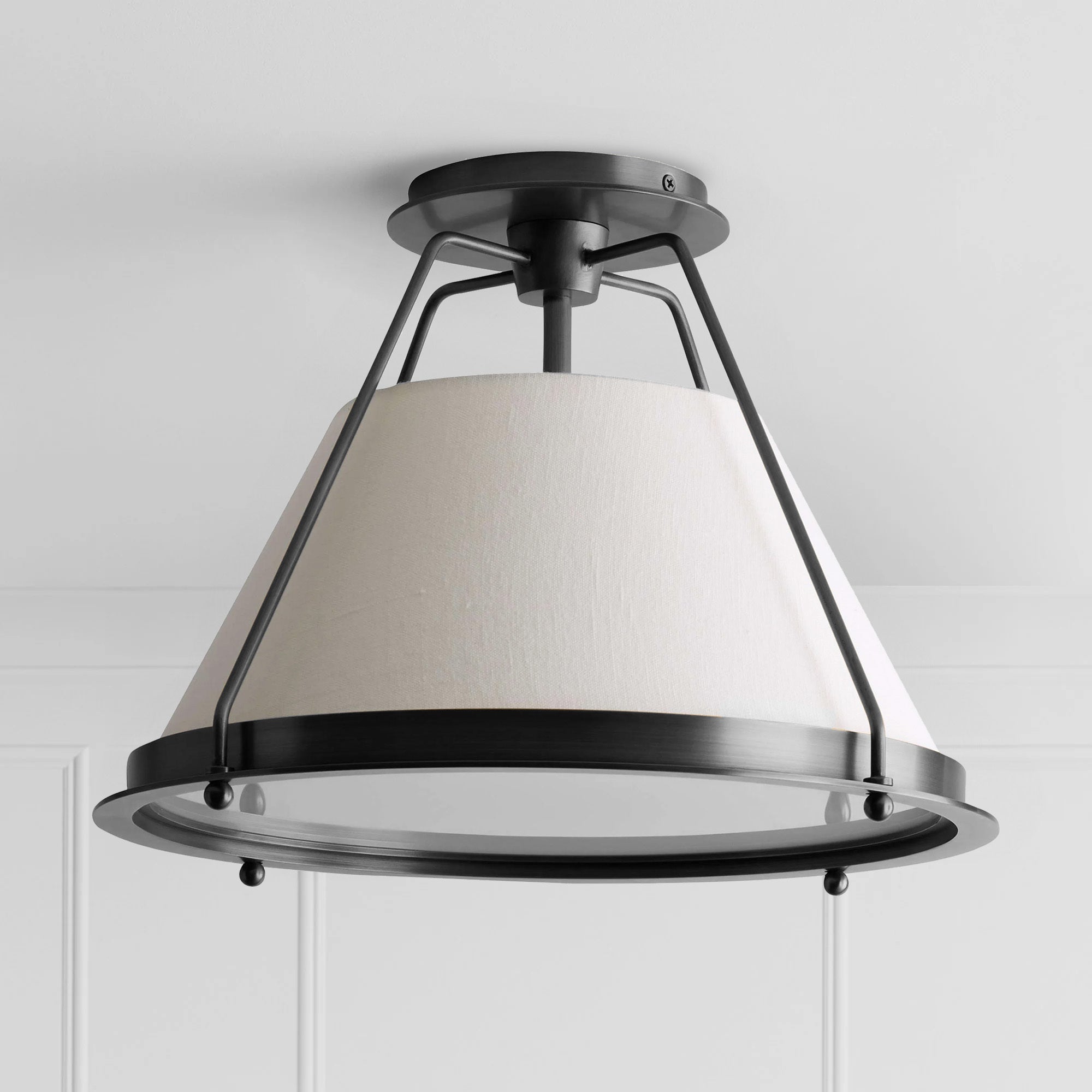 solace black flush mount