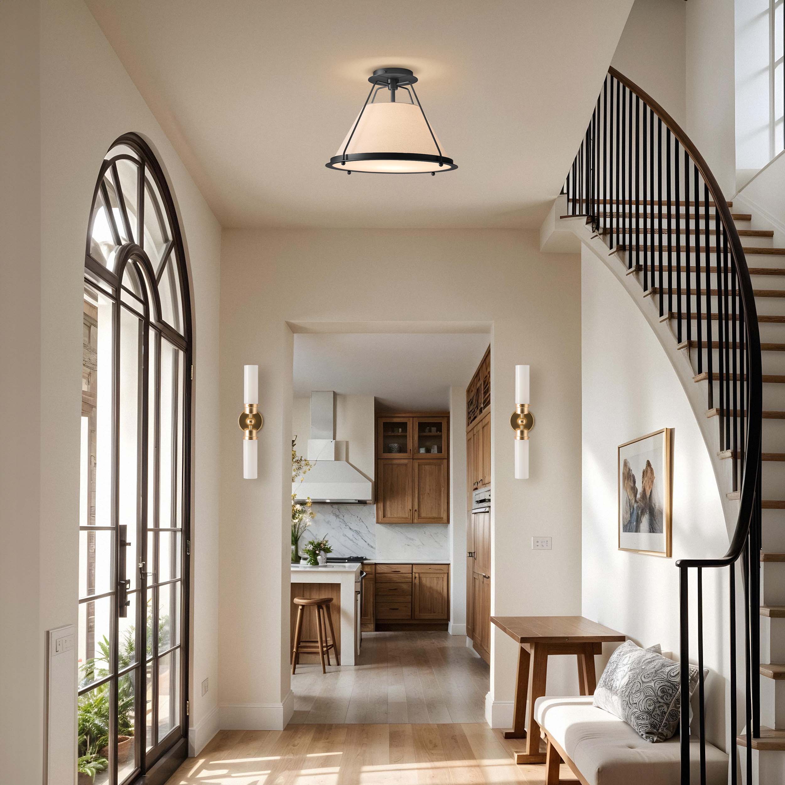 Solacer Black Flush Mount