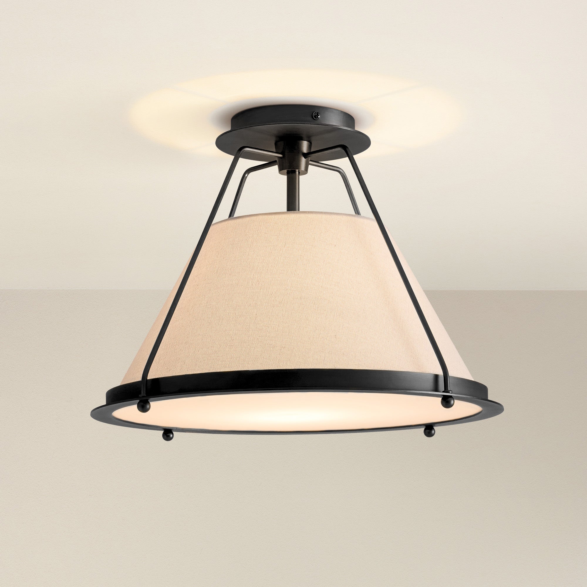 Solacer Black Flush Mount