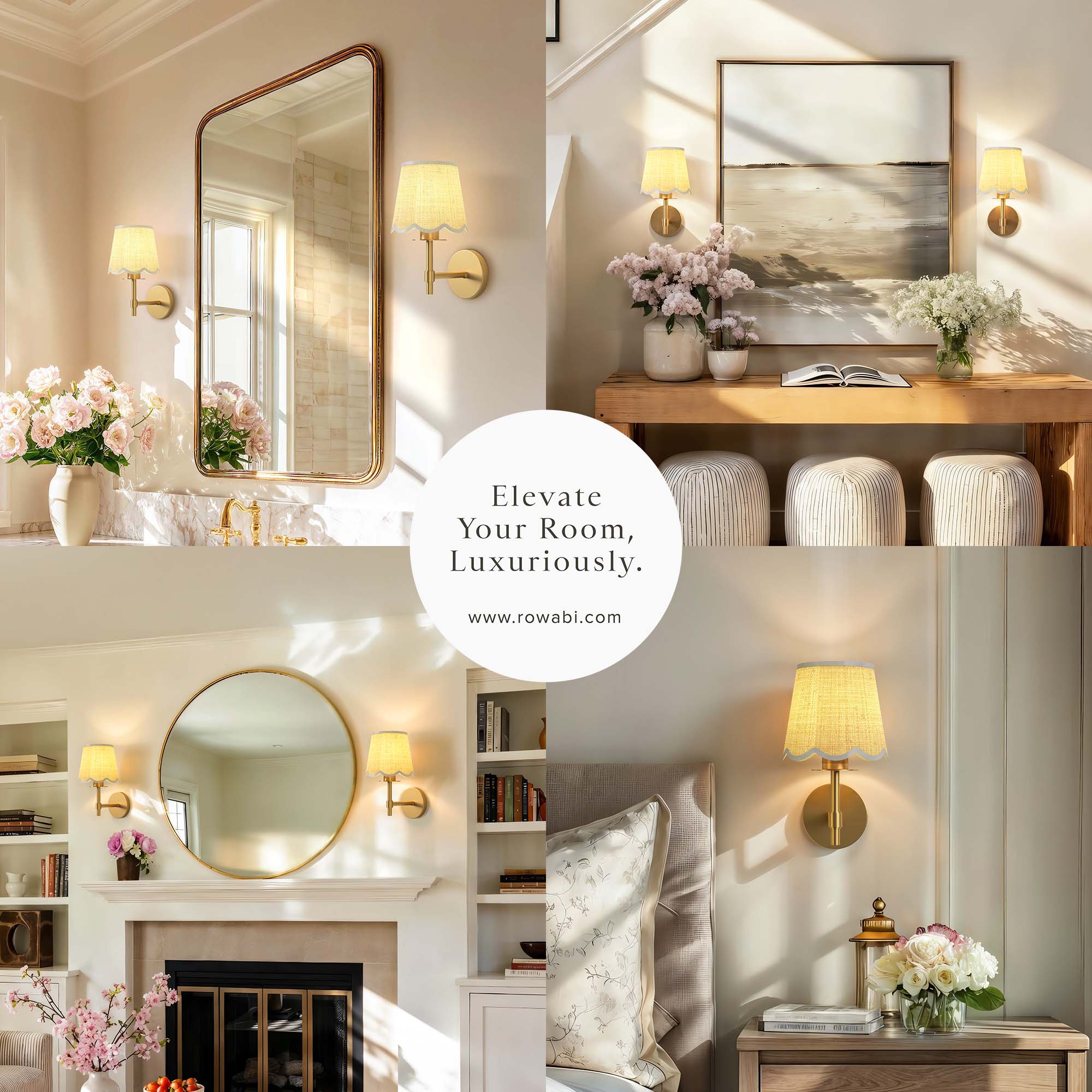 Rowabi Solenne Clamp Curve Arm Sconce