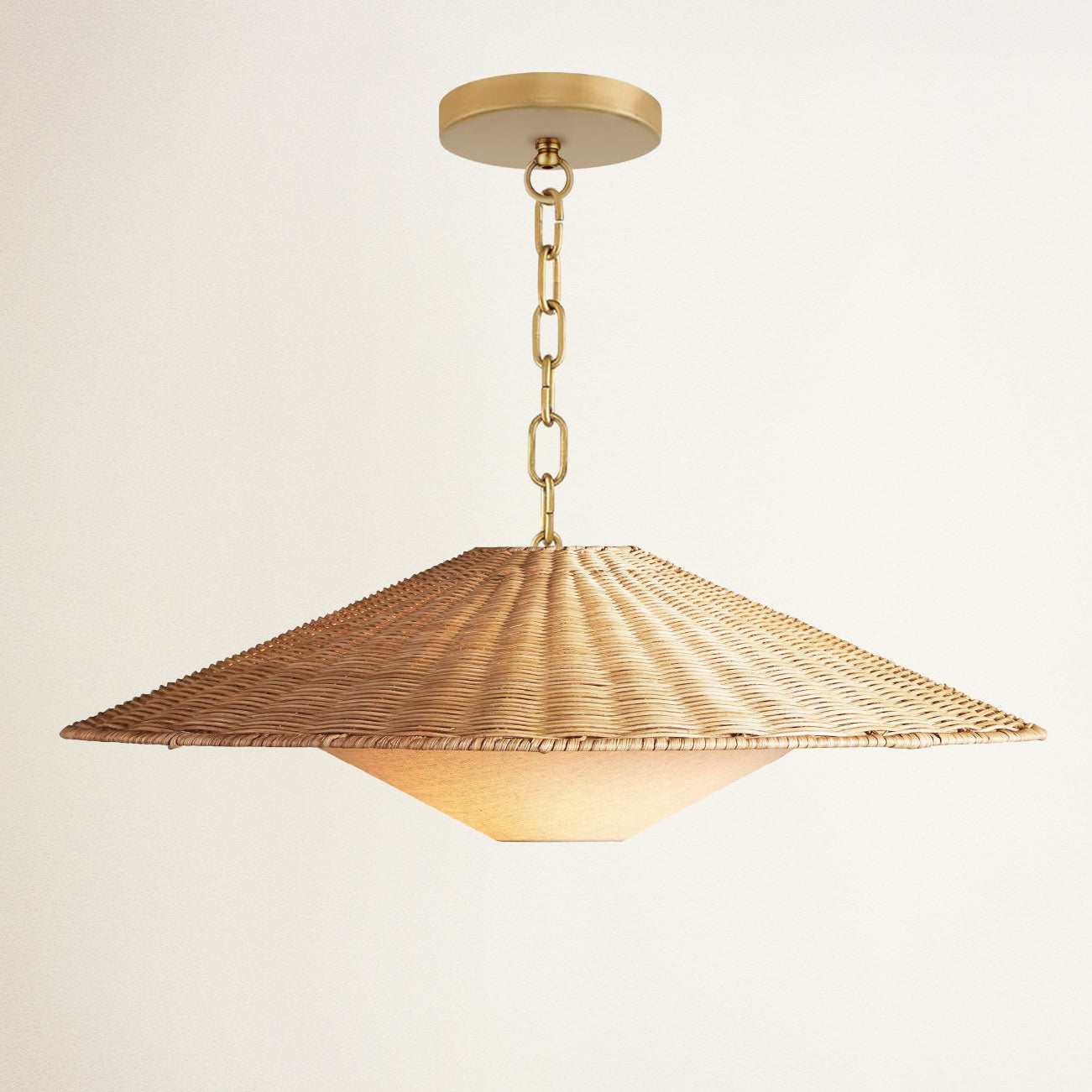 Sunny Rattan Pendant Light