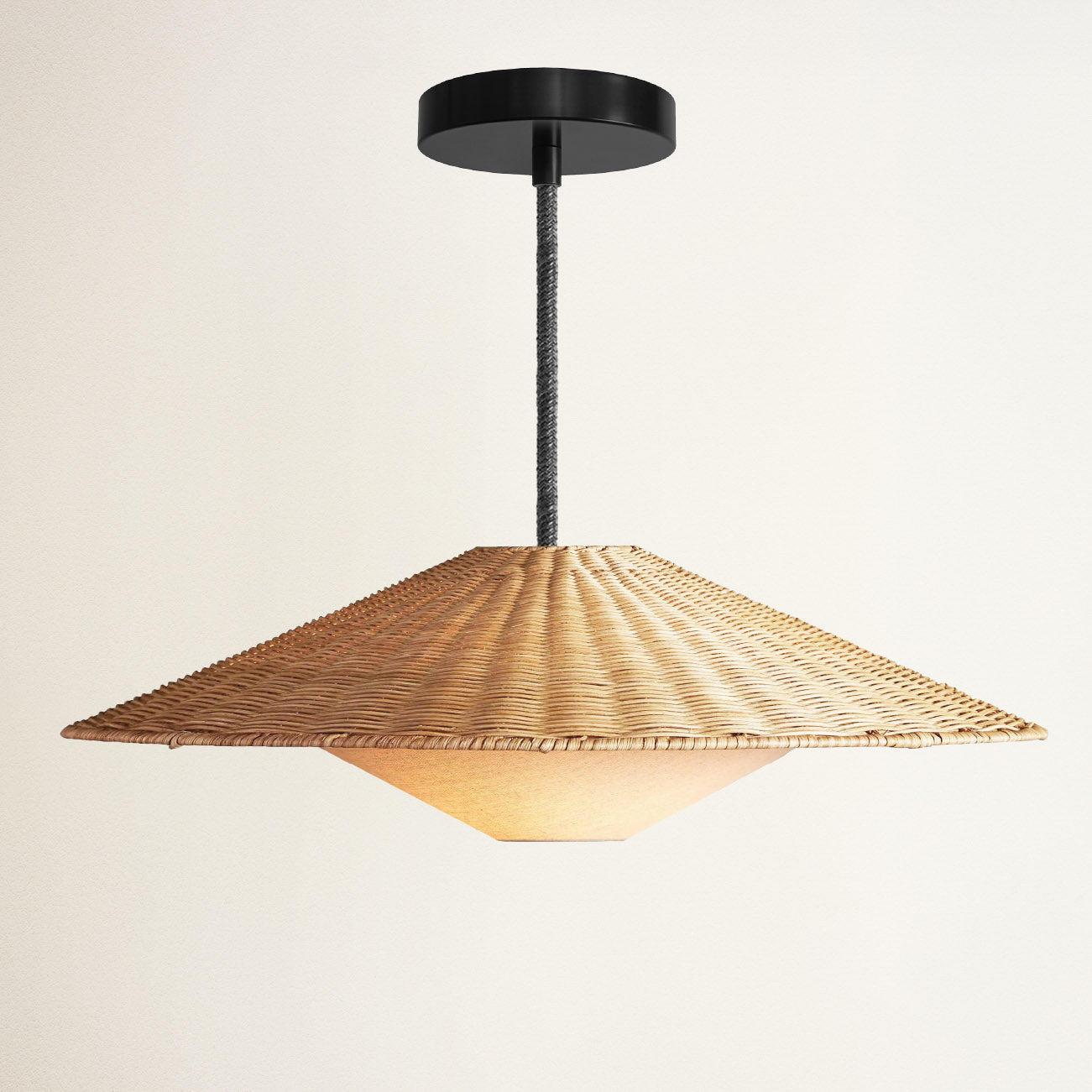 Sunny Rattan Pendant Light