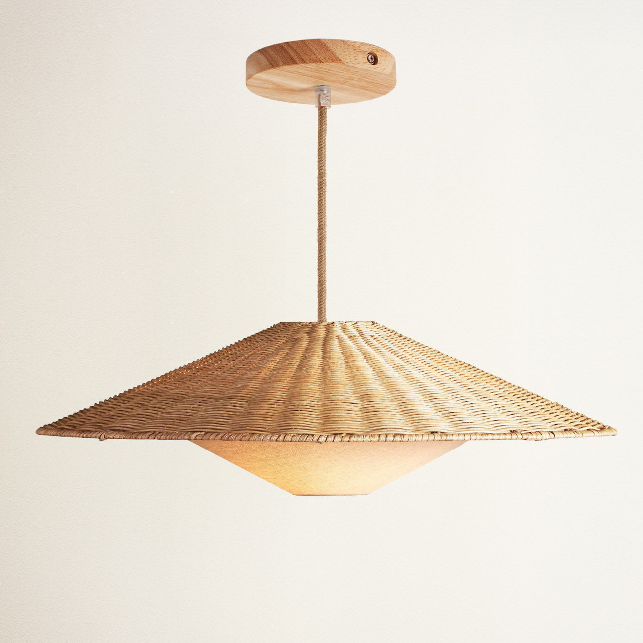 Sunny Rattan Pendant Light