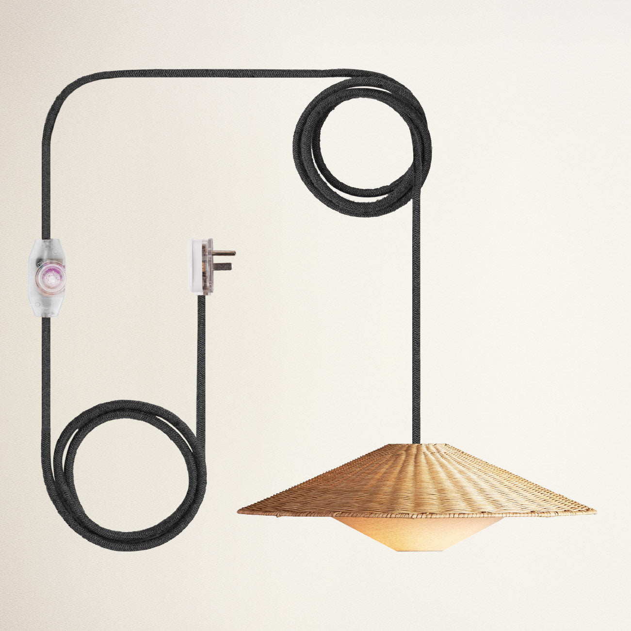 Sunny Rattan Pendant Light