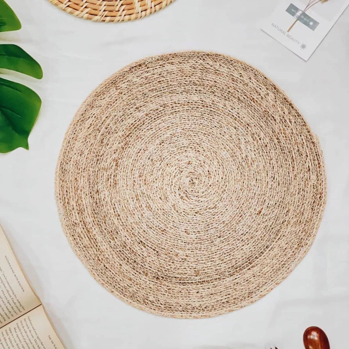 Bali Round Abaca Placemat - Rowabi