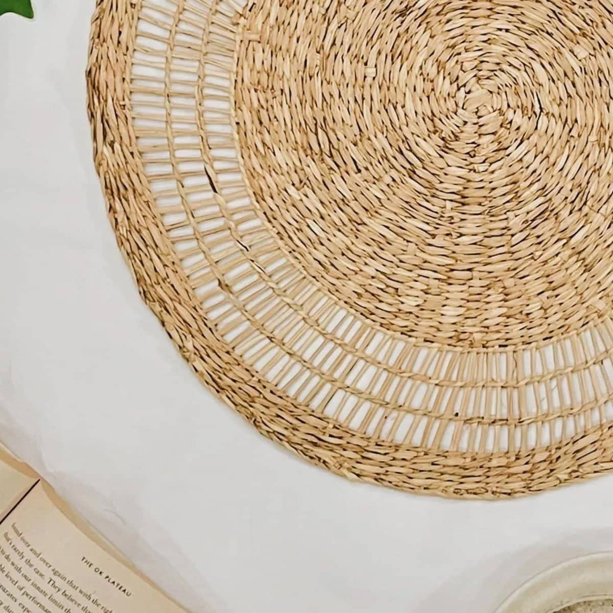 Bayside Round Seagrass Placemat - Rowabi