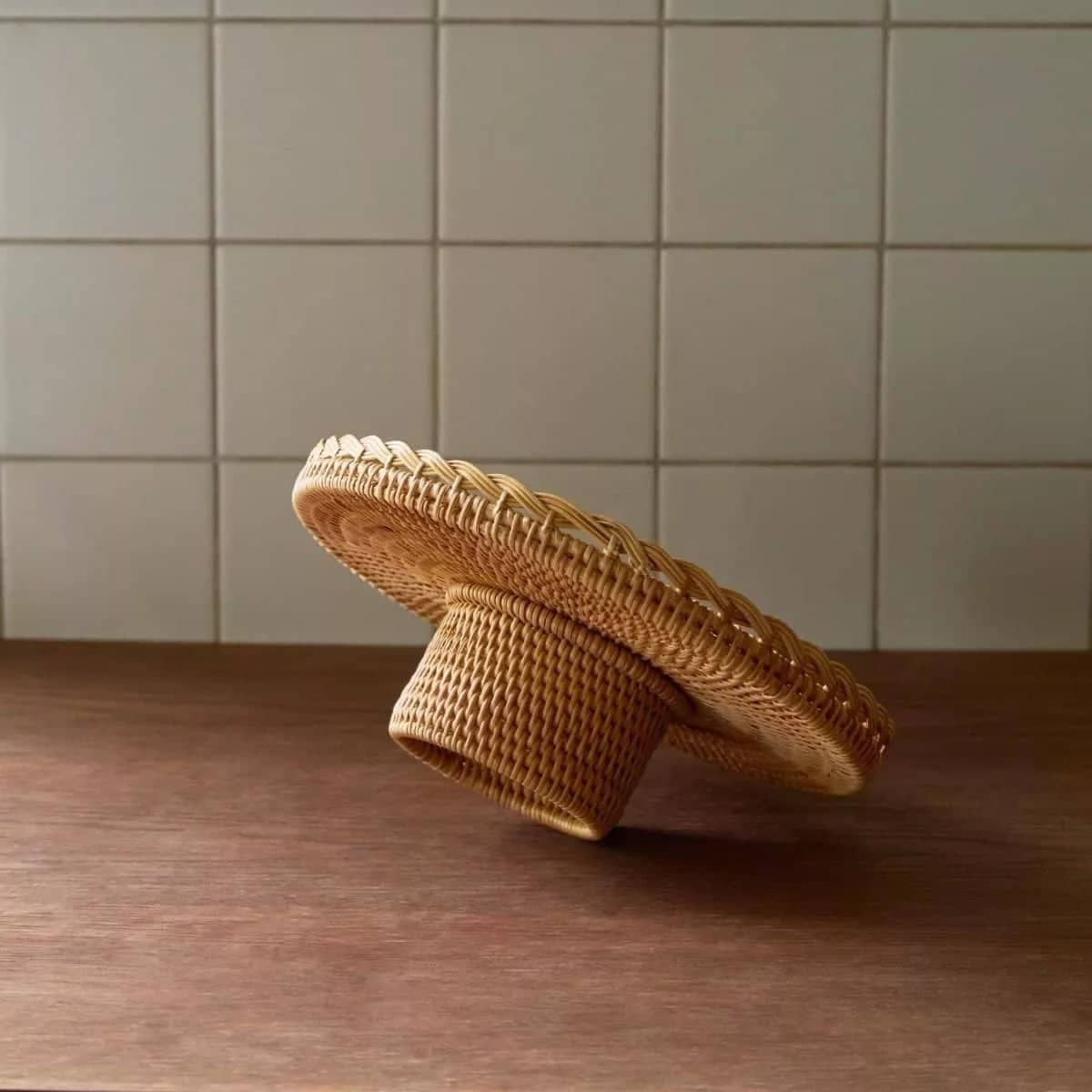 Etta Rattan Tray Large - Rowabi