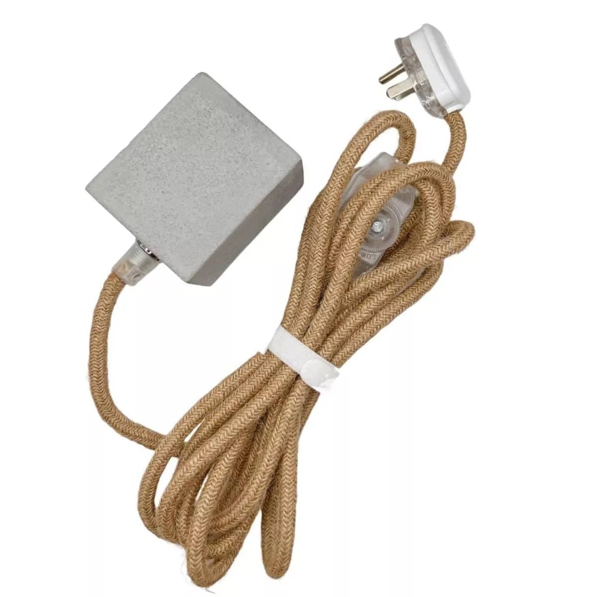 Tidal Concrete Sconce Lamp Plug In - Rowabi
